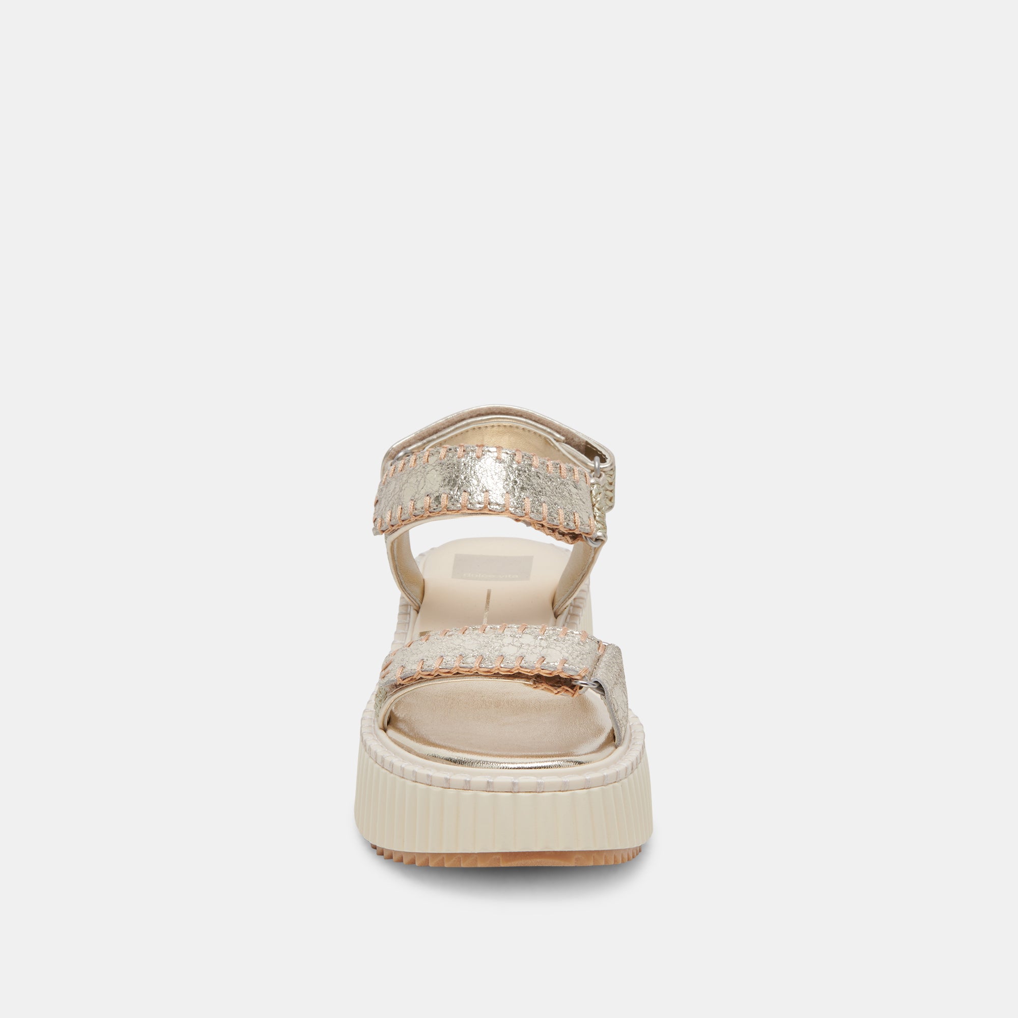 DEBRA SANDALS PLATINUM DISTRESSED LEATHER - Image 6