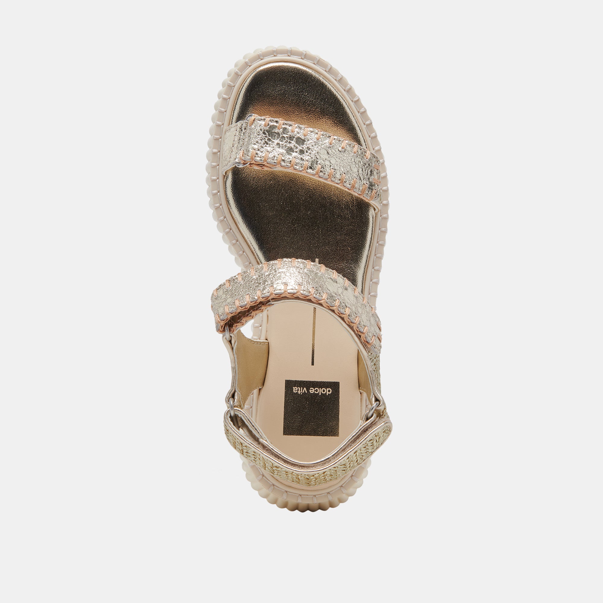 DEBRA SANDALS PLATINUM DISTRESSED LEATHER - Image 8