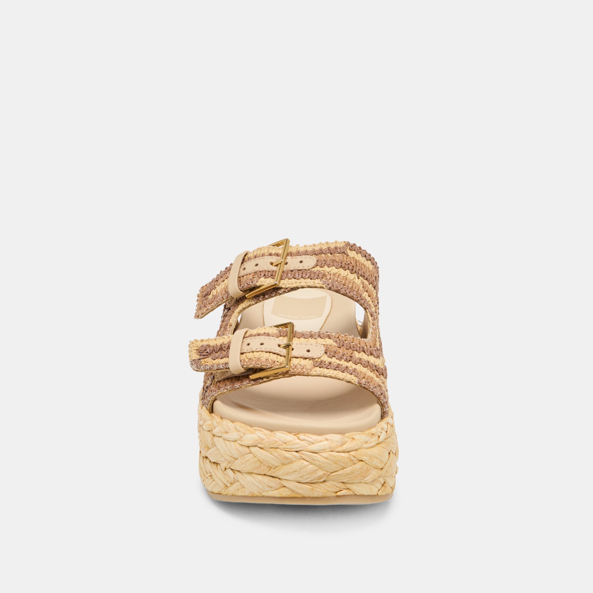 FALYN SANDALS BROWN NATURAL WOVEN RAFFIA - Image 8