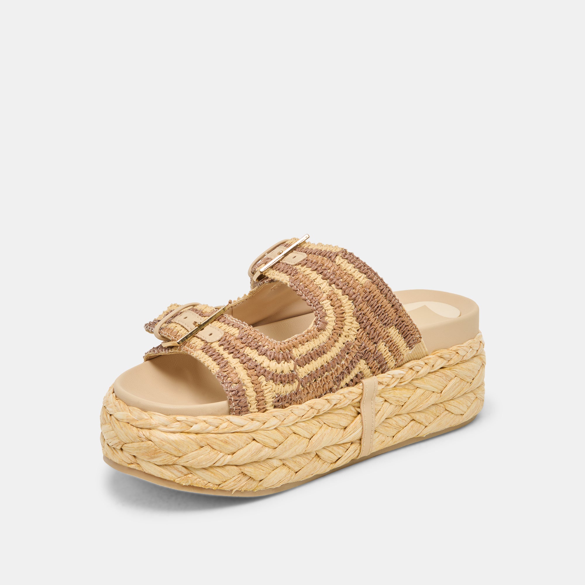 FALYN SANDALS BROWN NATURAL WOVEN RAFFIA - Image 6