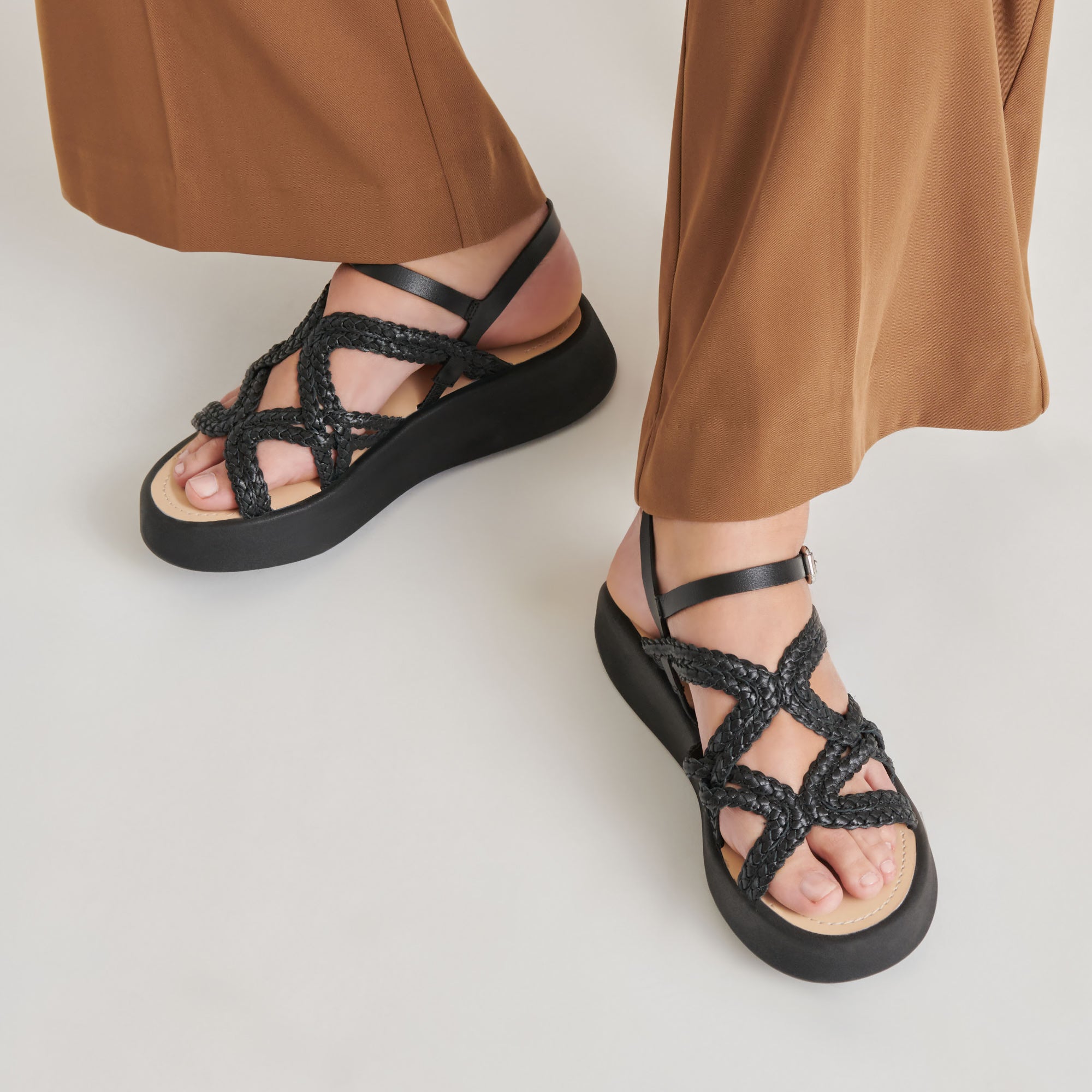 GATSBY SANDALS BLACK LEATHER - Image 2