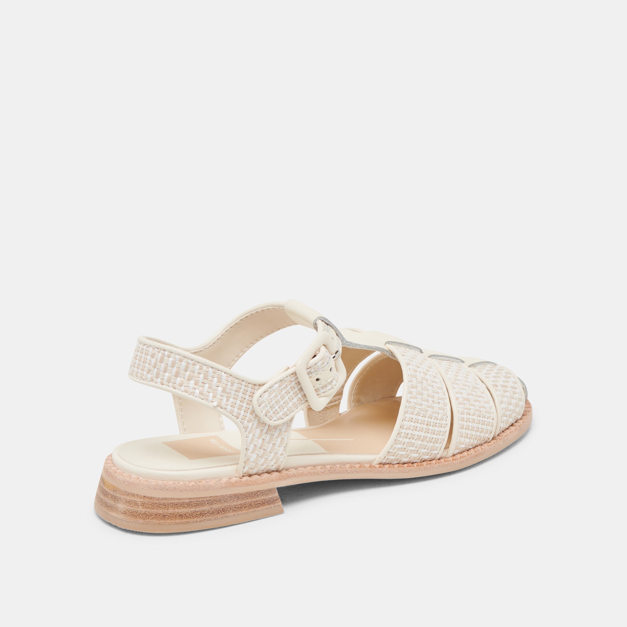 HOLIS SANDALS WHITE MULTI RAFFIA - Image 3