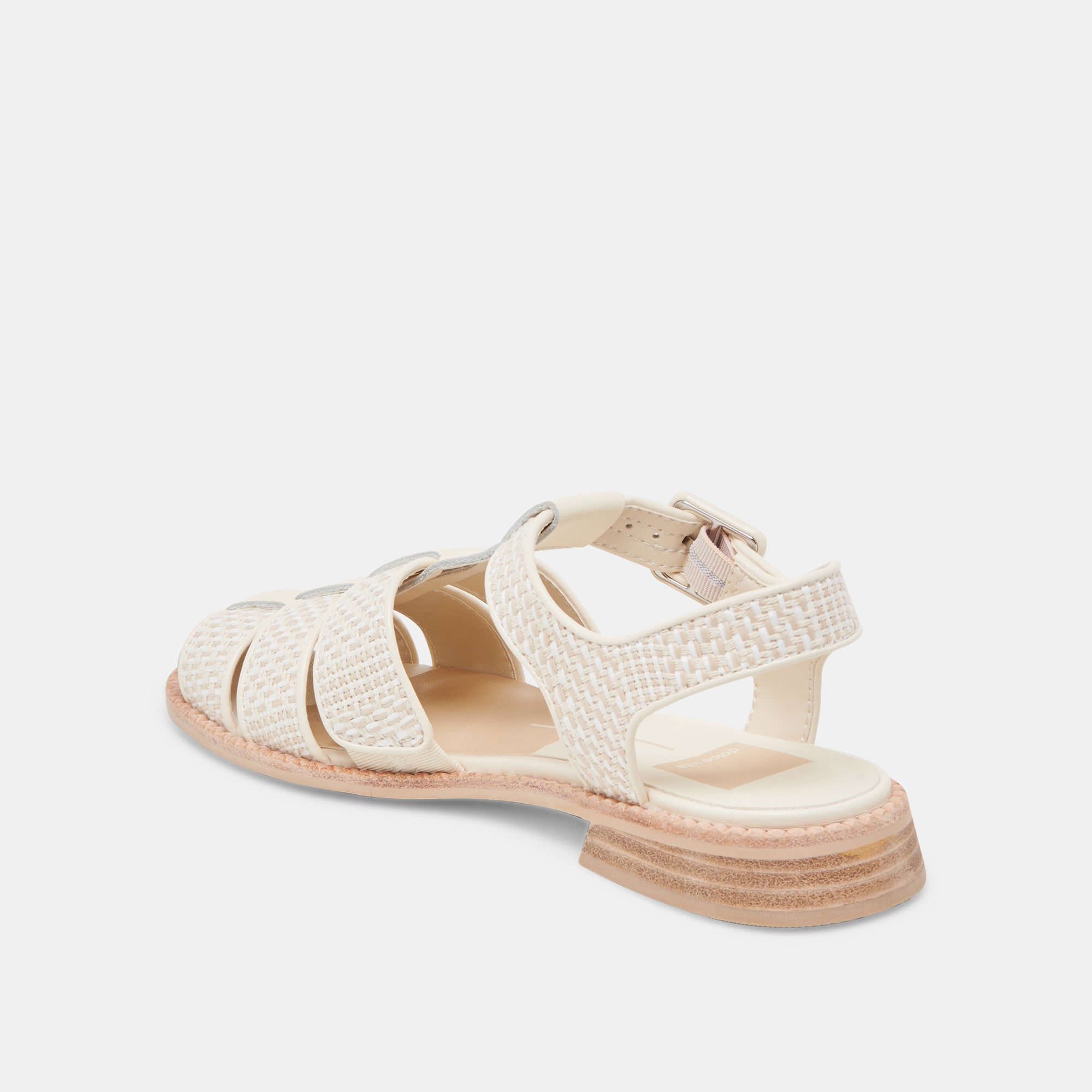 HOLIS SANDALS WHITE MULTI RAFFIA - Image 5