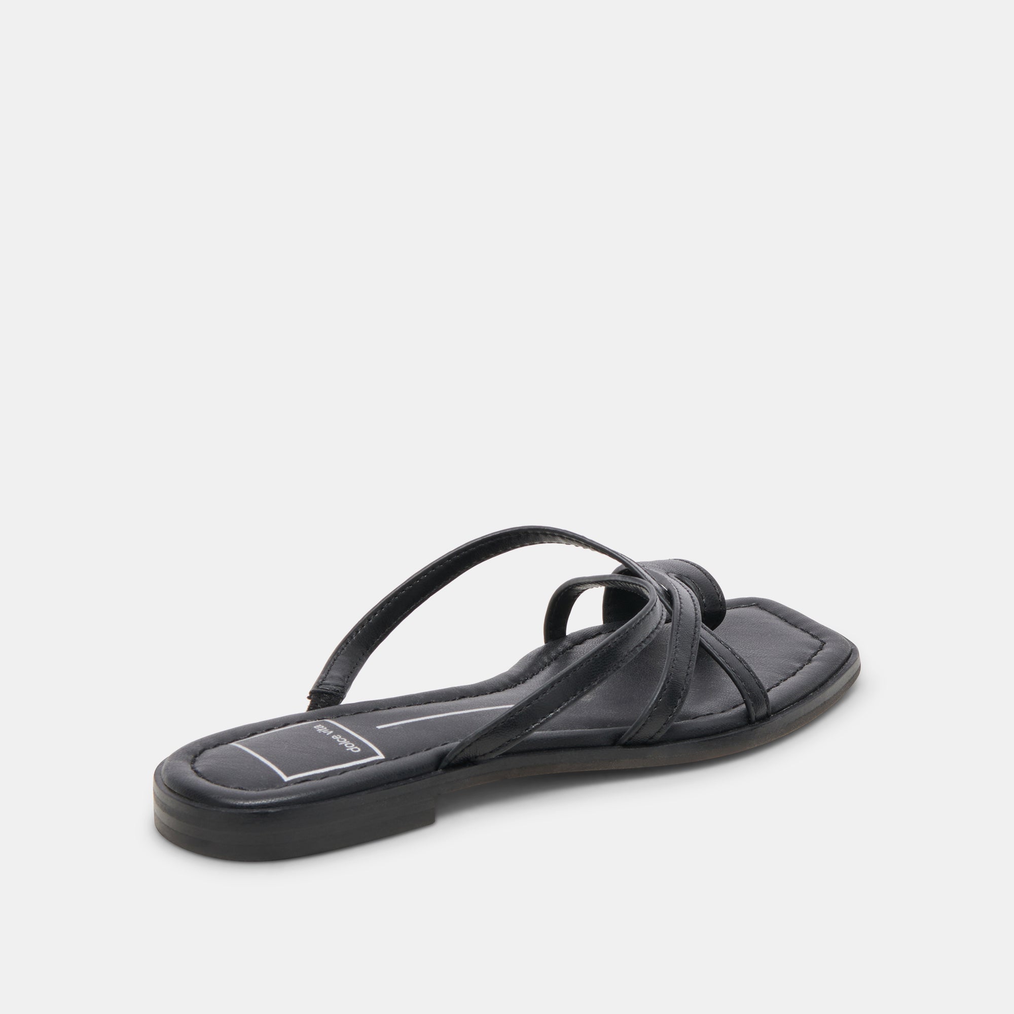 INDIGO SANDALS BLACK LEATHER - Image 3