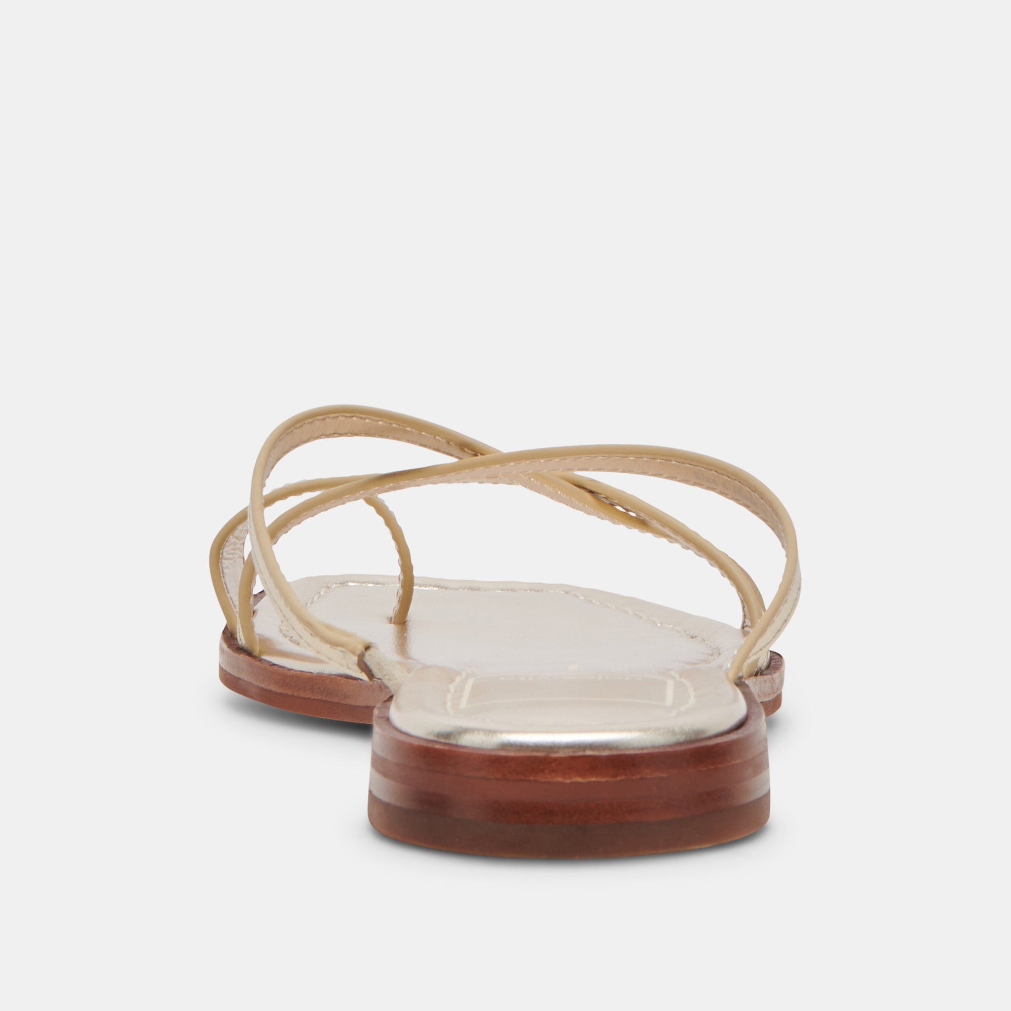 INDIGO SANDALS GOLD DISTRESSED LEATHER - Image 7