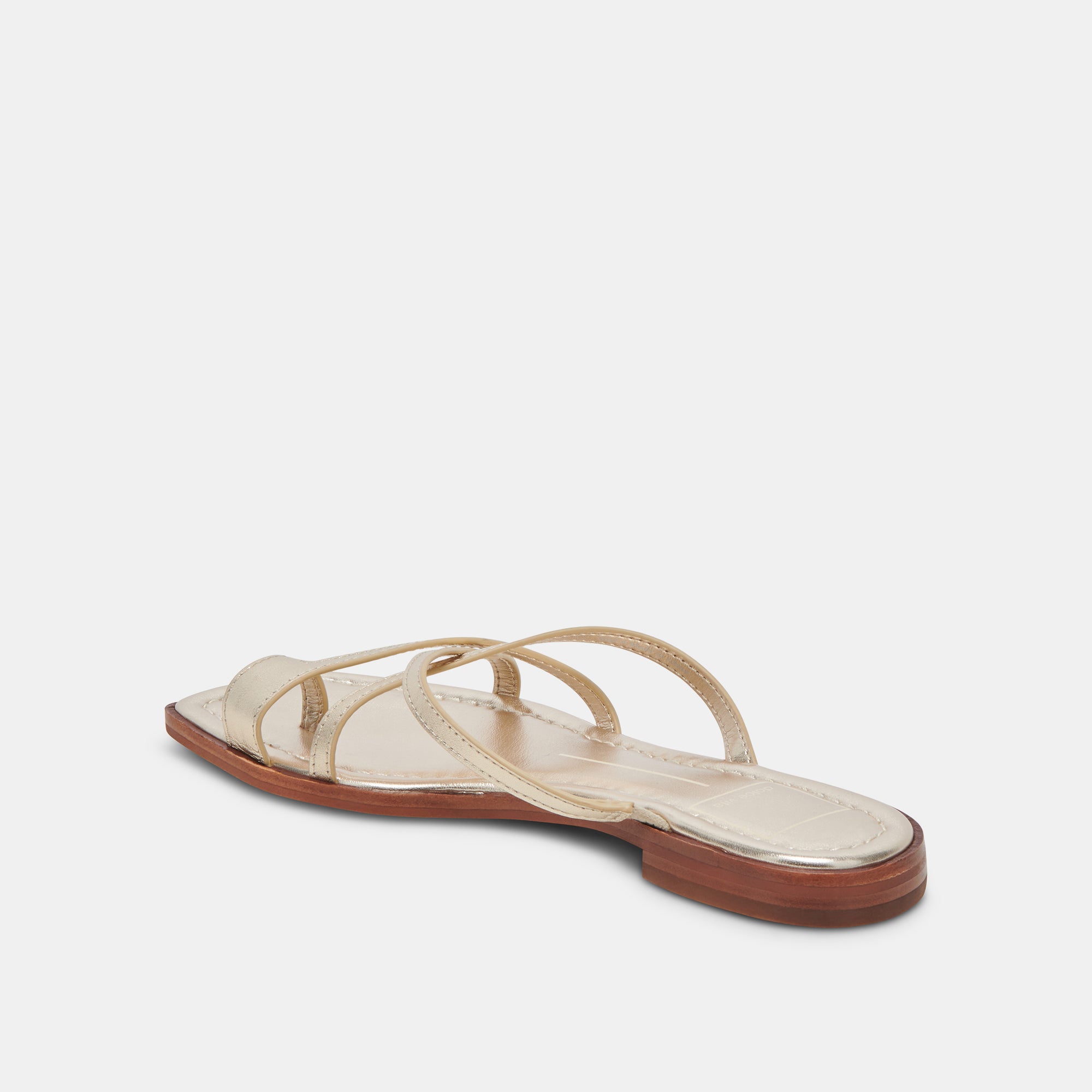 INDIGO SANDALS GOLD DISTRESSED LEATHER - Image 5