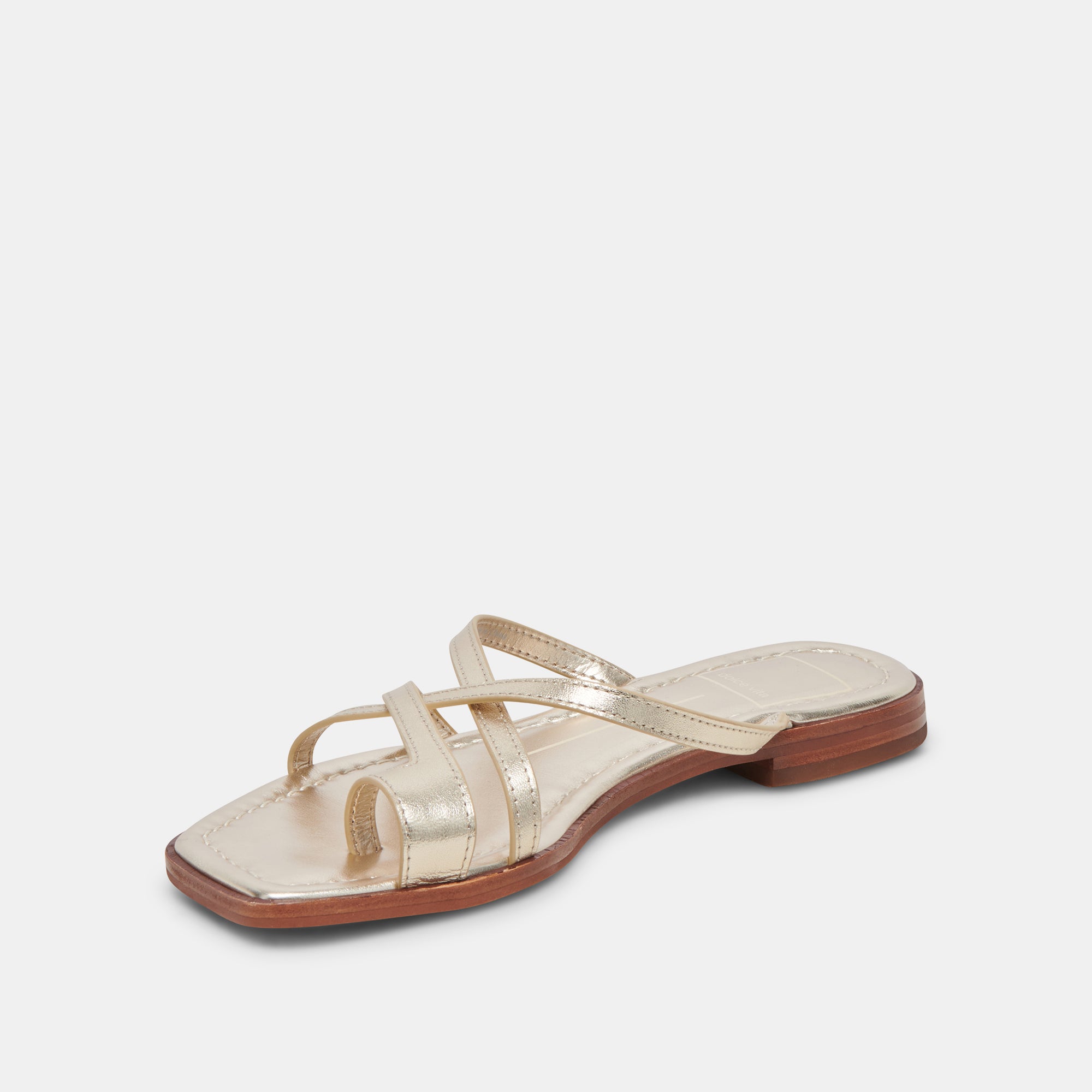 INDIGO SANDALS GOLD DISTRESSED LEATHER - Image 4