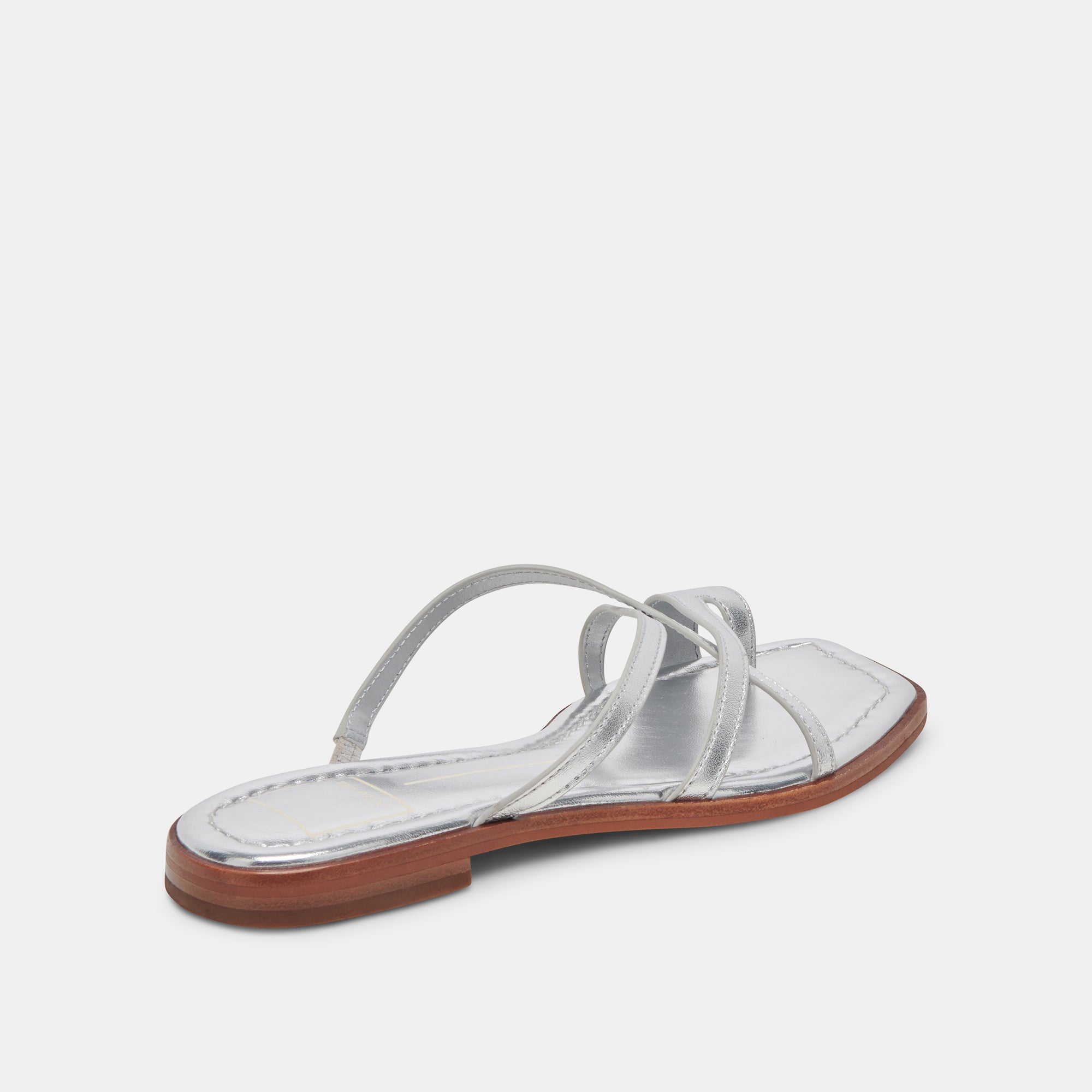 INDIGO SANDALS SILVER DISTRESSED LEATHER - Image 3