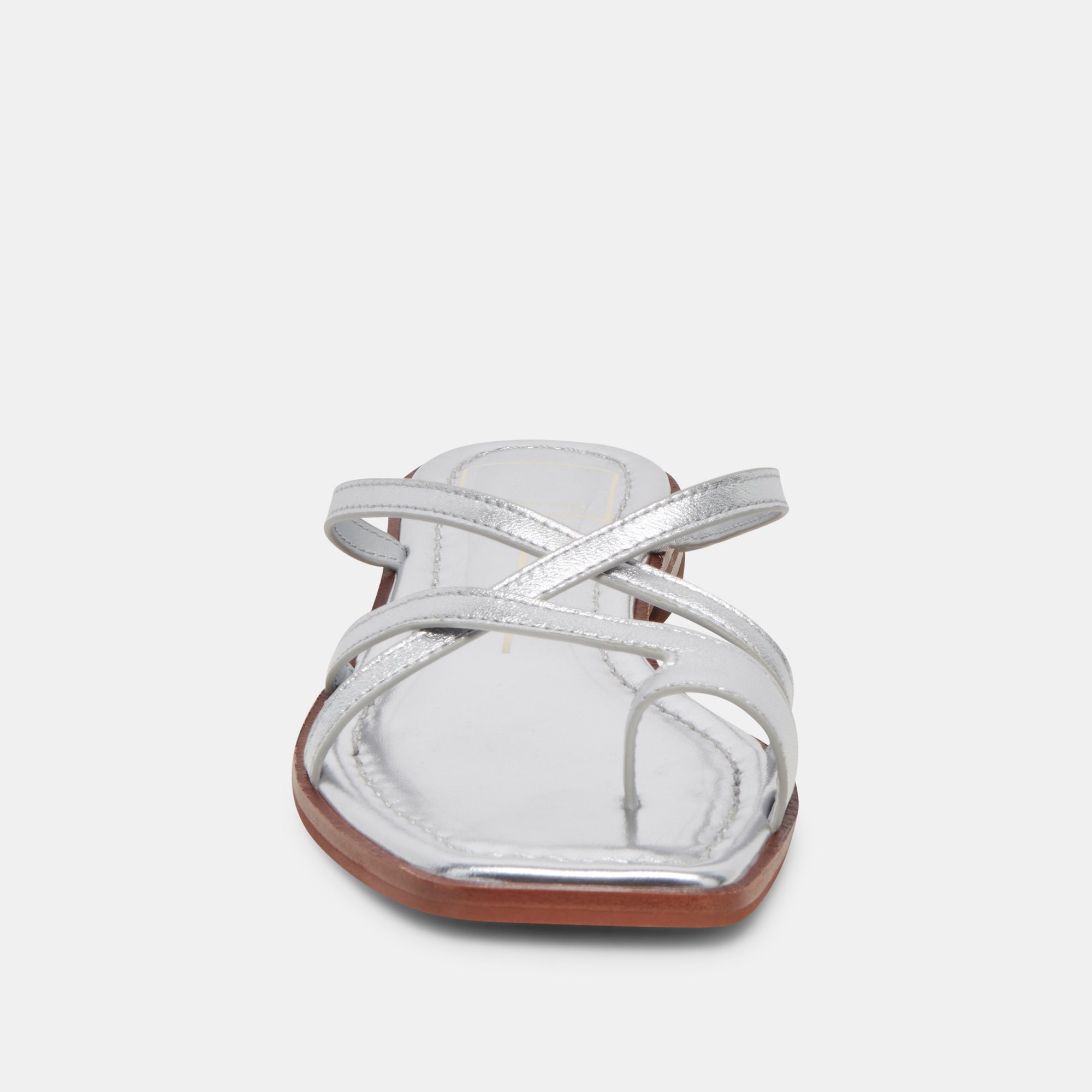 INDIGO SANDALS SILVER DISTRESSED LEATHER - Image 6