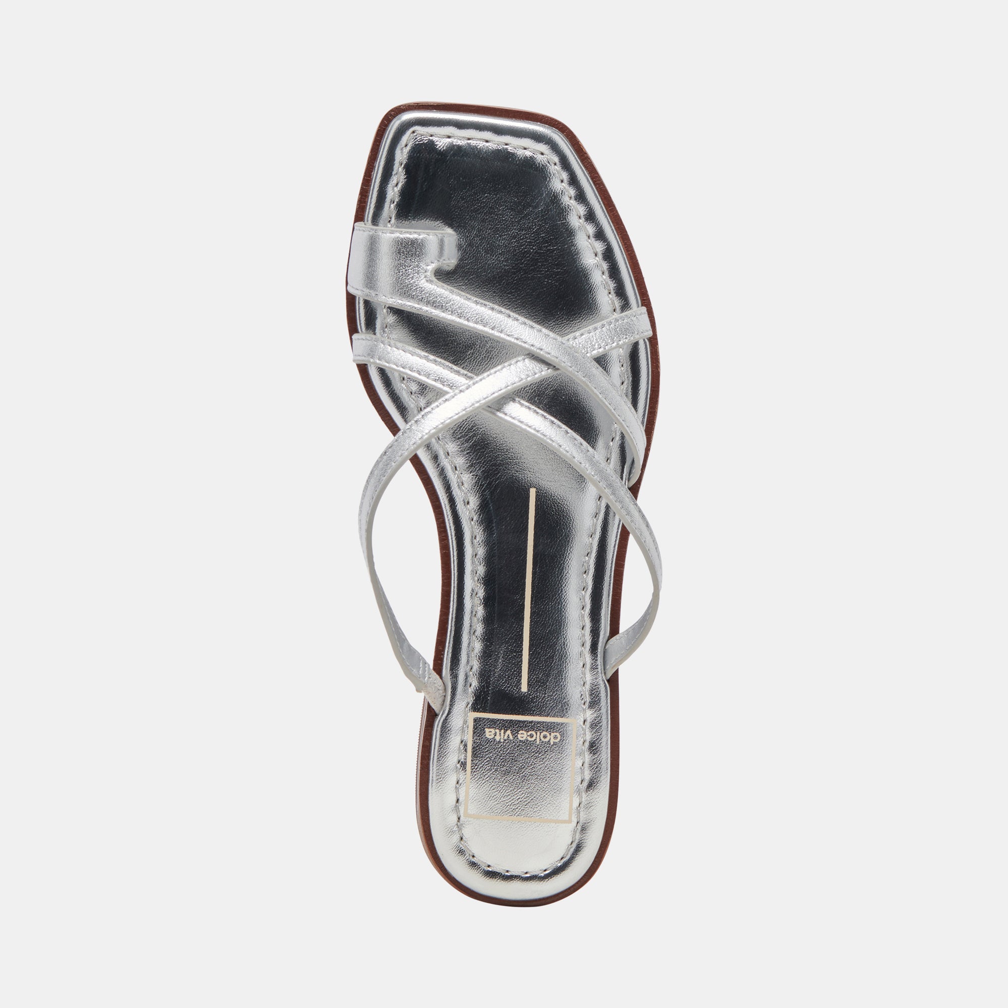 INDIGO SANDALS SILVER DISTRESSED LEATHER - Image 8