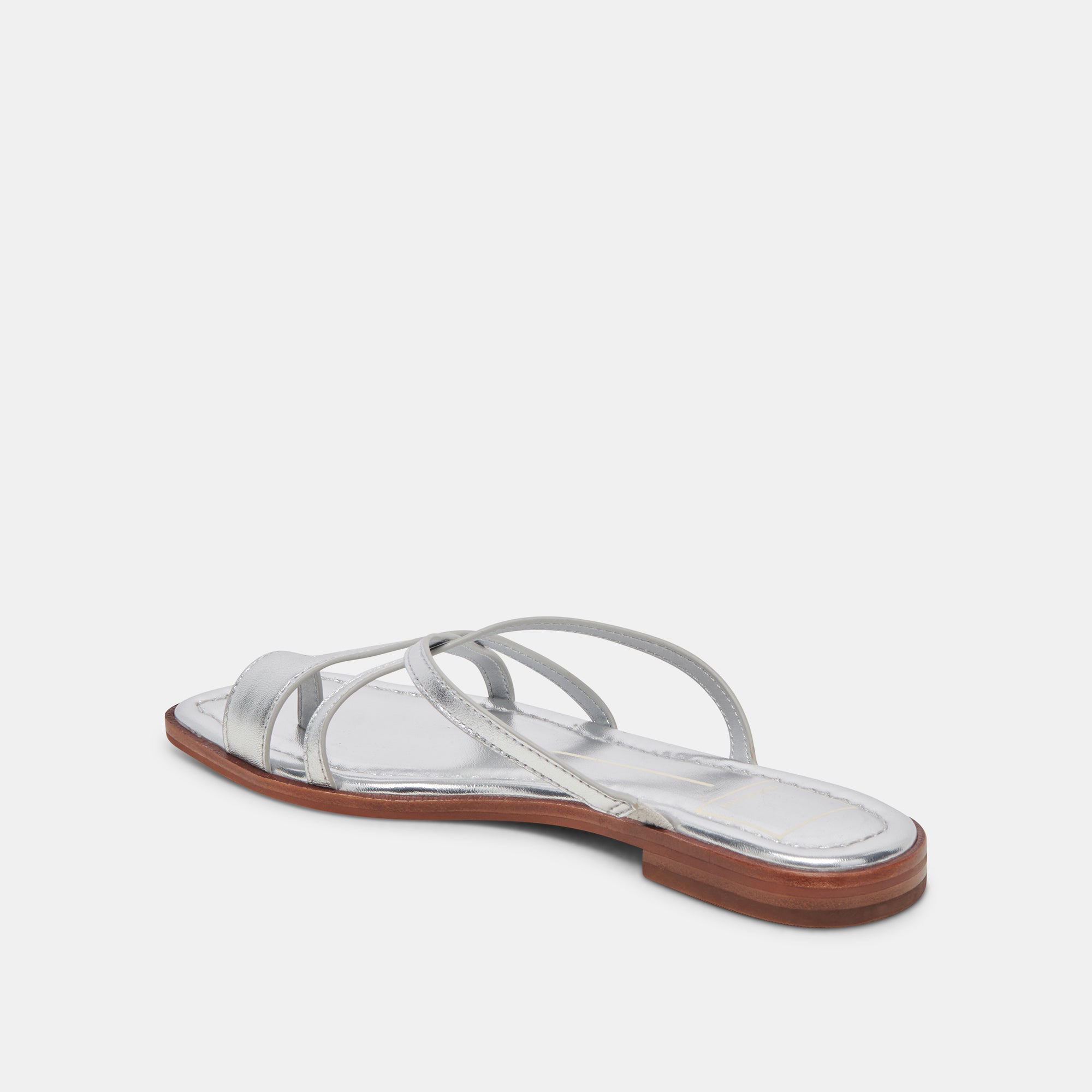 INDIGO SANDALS SILVER DISTRESSED LEATHER - Image 5