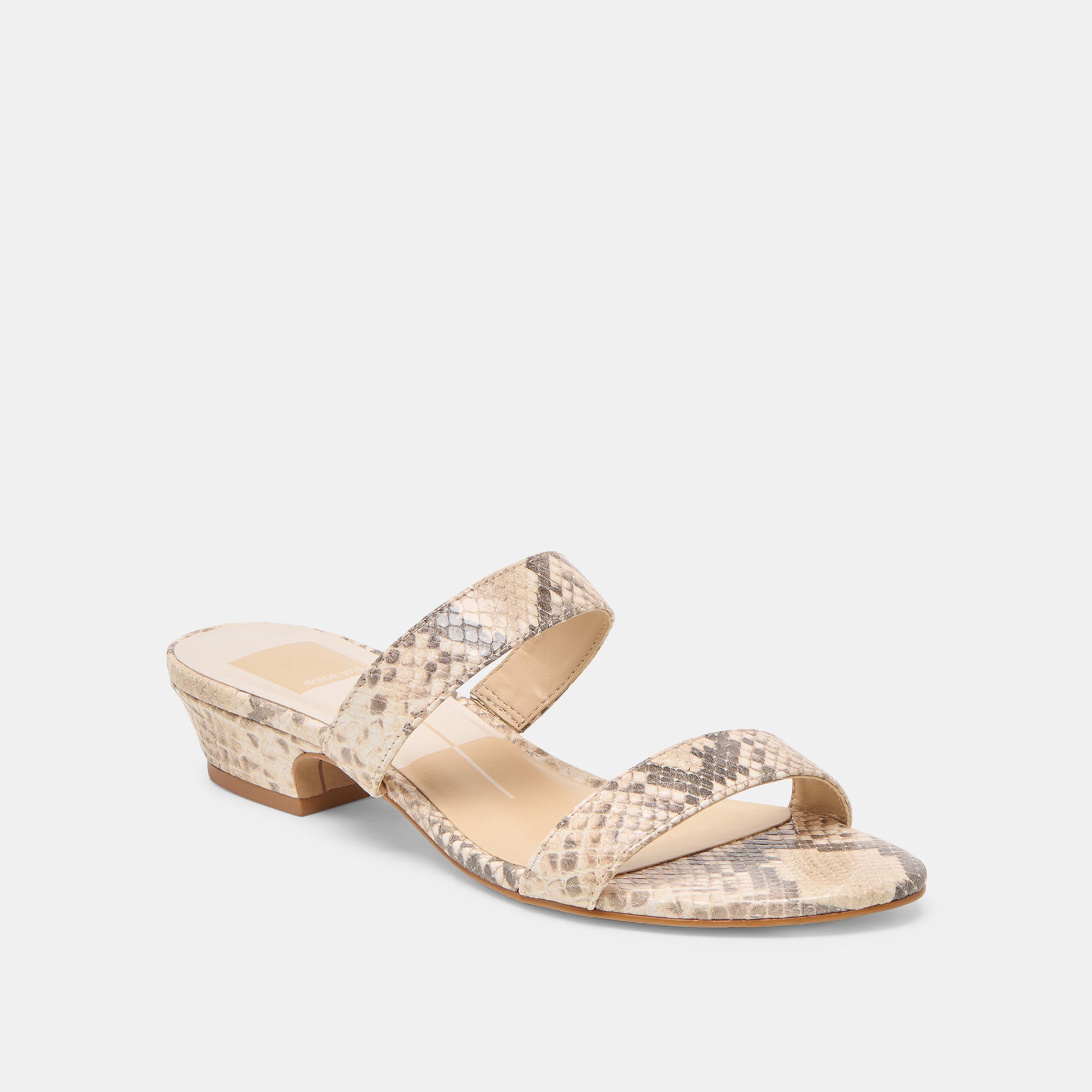 KAMILE SANDALS NATURAL SNAKE EMBOSSED LEATHER - Image 2