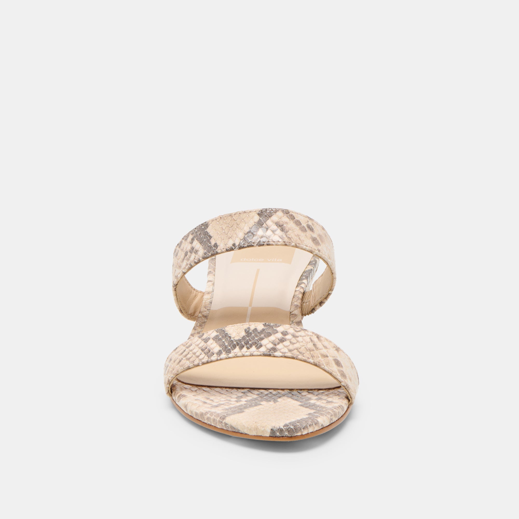 KAMILE SANDALS NATURAL SNAKE EMBOSSED LEATHER - Image 6