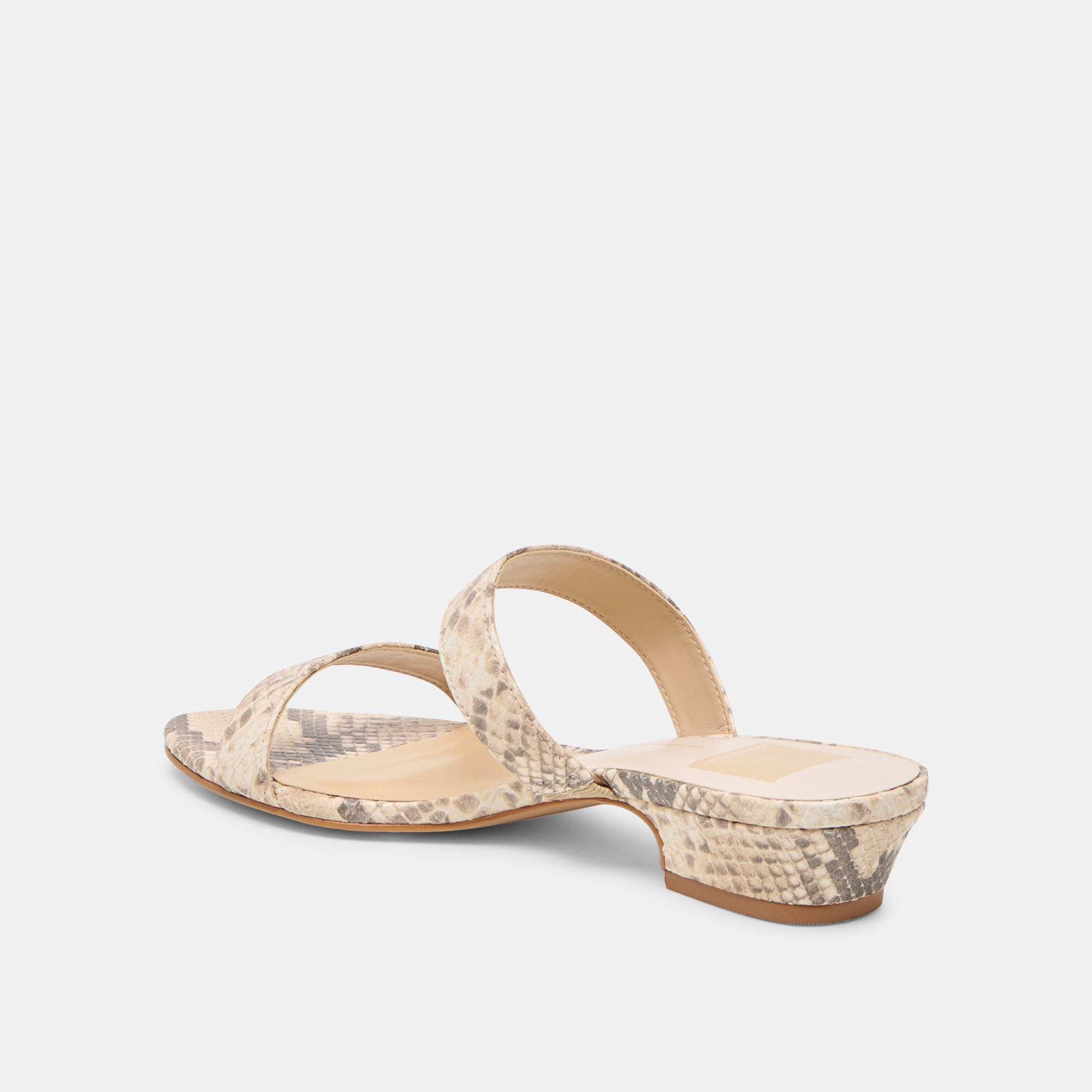 KAMILE SANDALS NATURAL SNAKE EMBOSSED LEATHER - Image 5