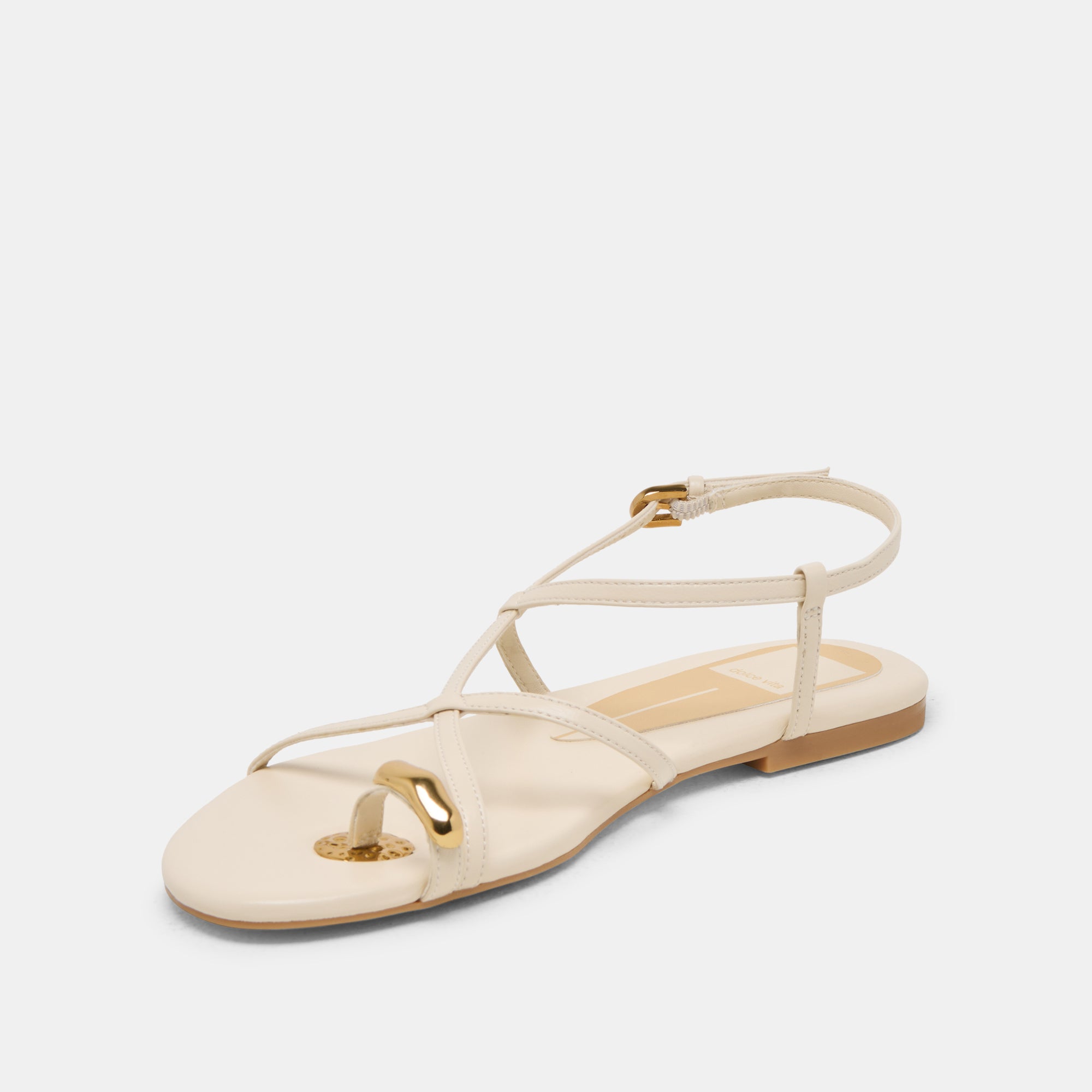 KESHA SANDALS BONE LEATHER - Image 6