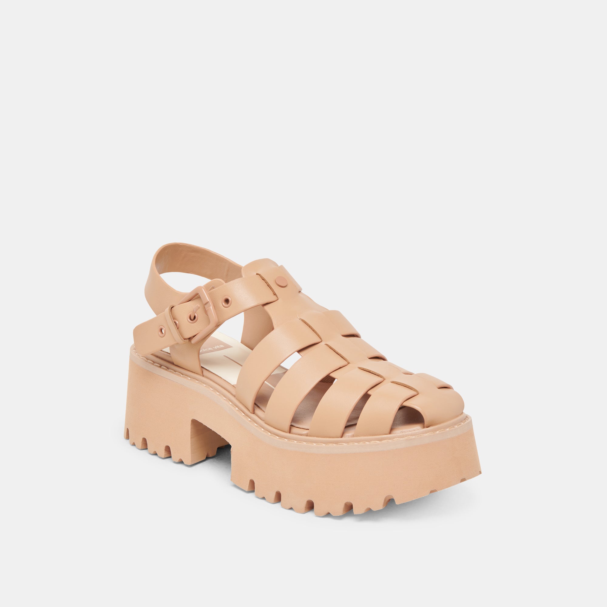LASLY TONAL SANDALS CAFE LEATHER - Image 3
