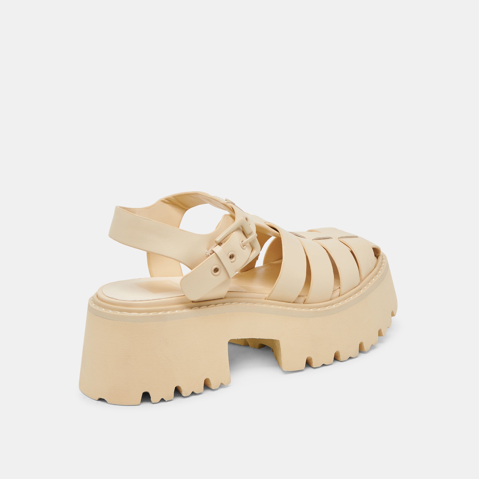 LASLY TONAL SANDALS LIGHT YELLOW LEATHER - Image 5