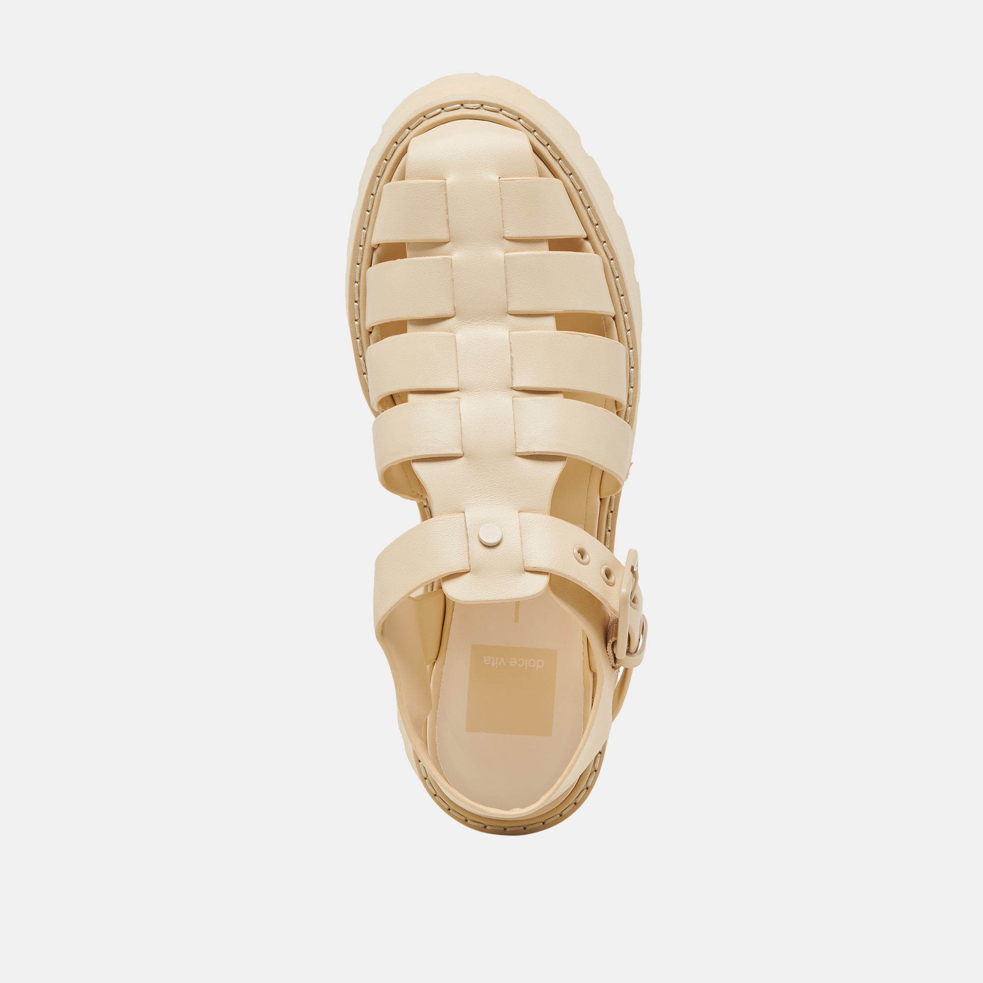 LASLY TONAL SANDALS LIGHT YELLOW LEATHER - Image 10