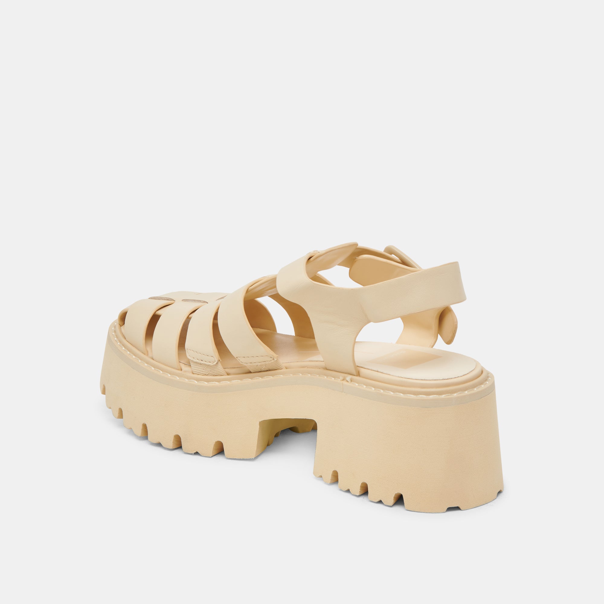LASLY TONAL SANDALS LIGHT YELLOW LEATHER - Image 7