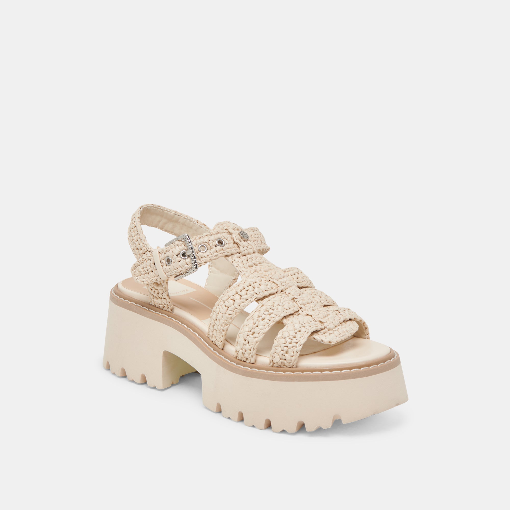 LATICE SANDALS OATMEAL KNIT - Image 4