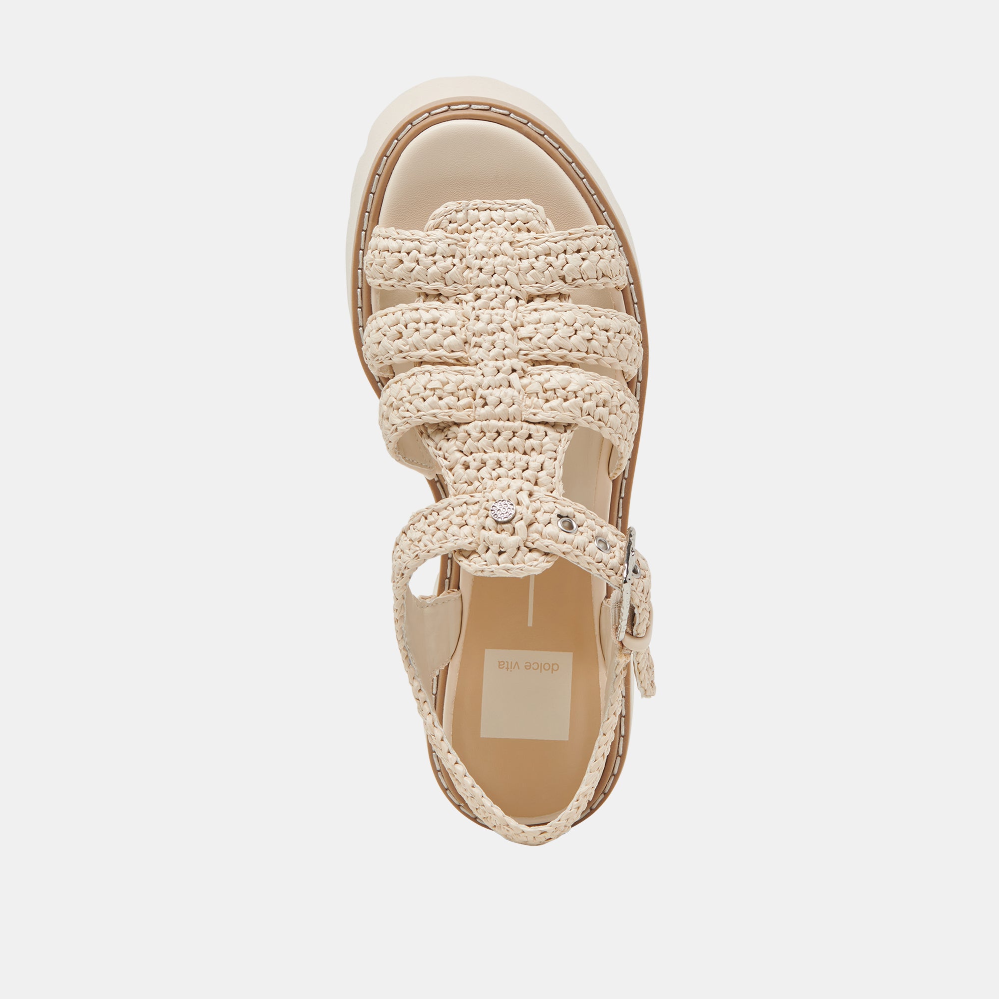 LATICE SANDALS OATMEAL KNIT - Image 10
