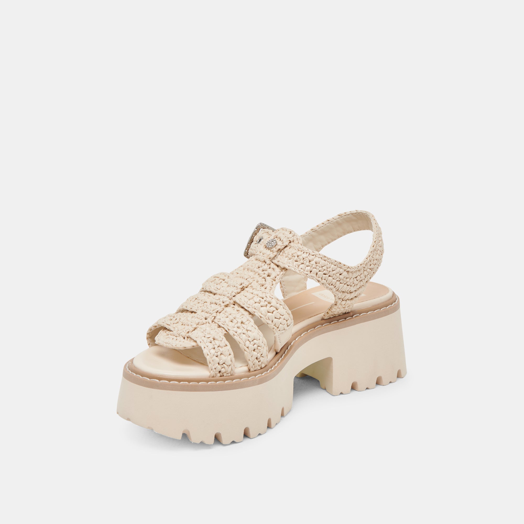 LATICE SANDALS OATMEAL KNIT - Image 6