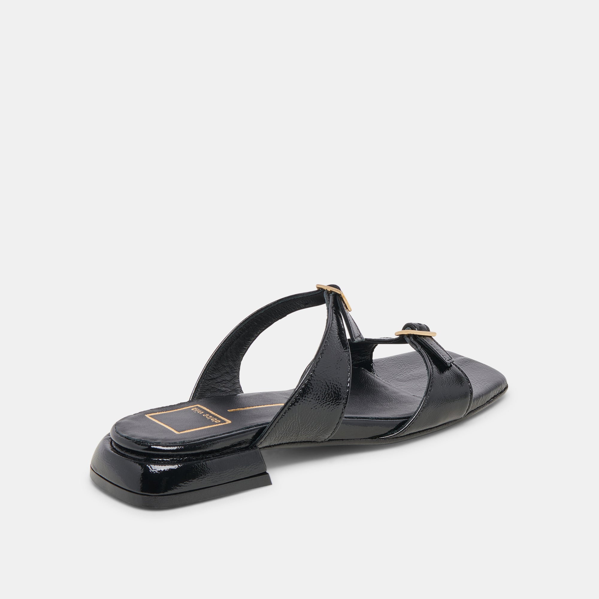 LAVERN SANDALS MIDNIGHT CRINKLE PATENT - Image 8