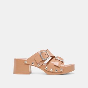 MELODY HEELS TAN LEATHER