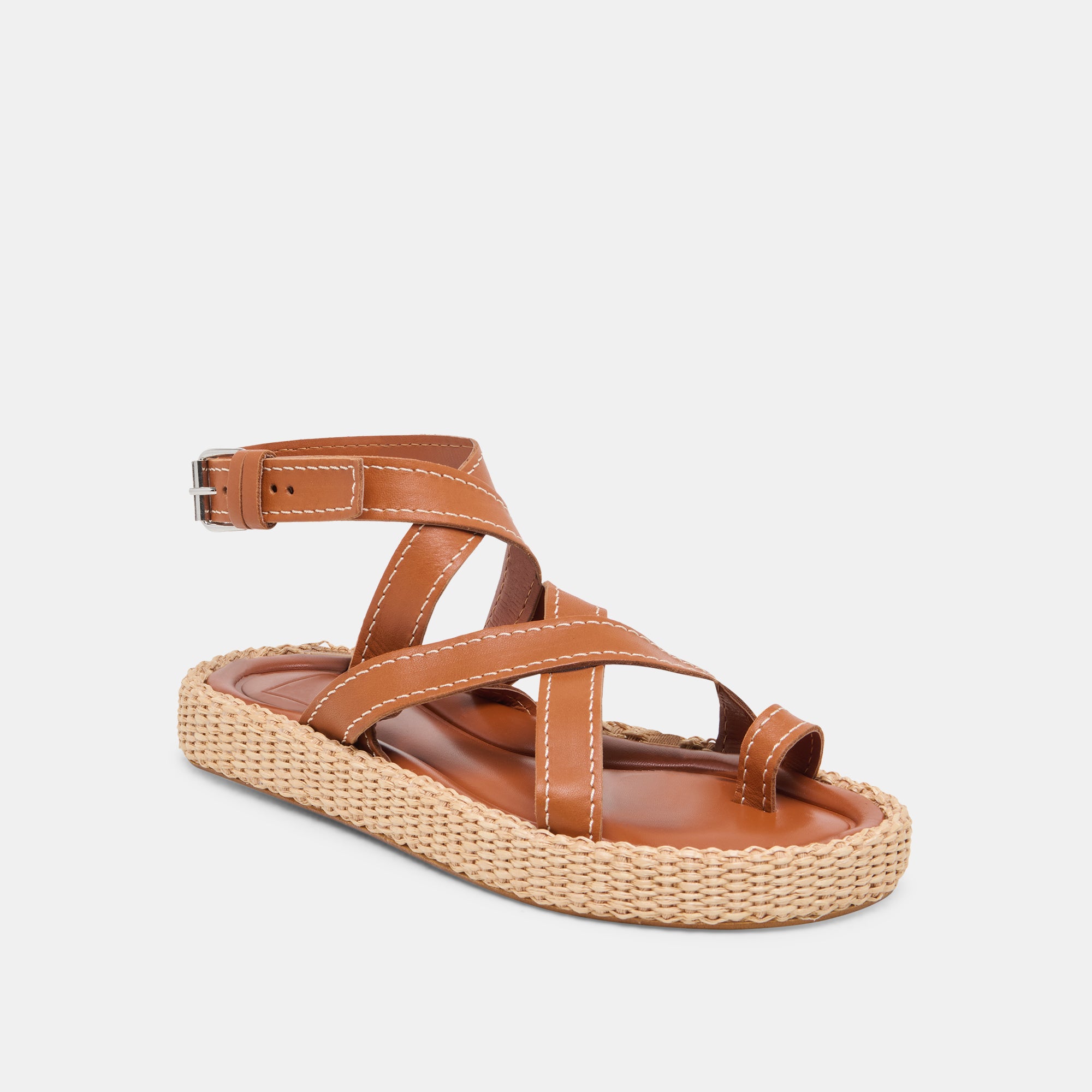 ROXIE SANDALS BROWN LEATHER - Image 2