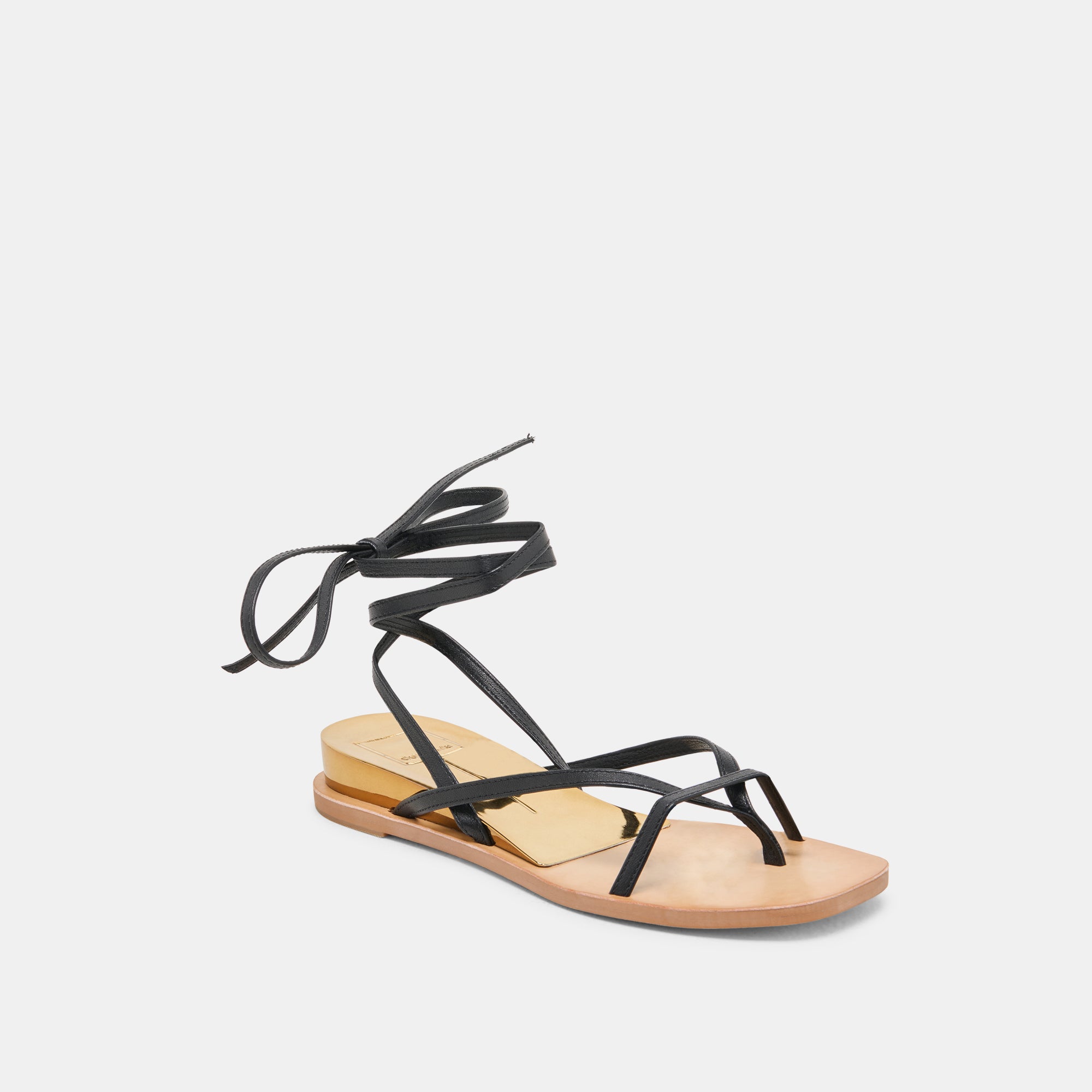 RUDIE SANDALS BLACK LEATHER - Image 2