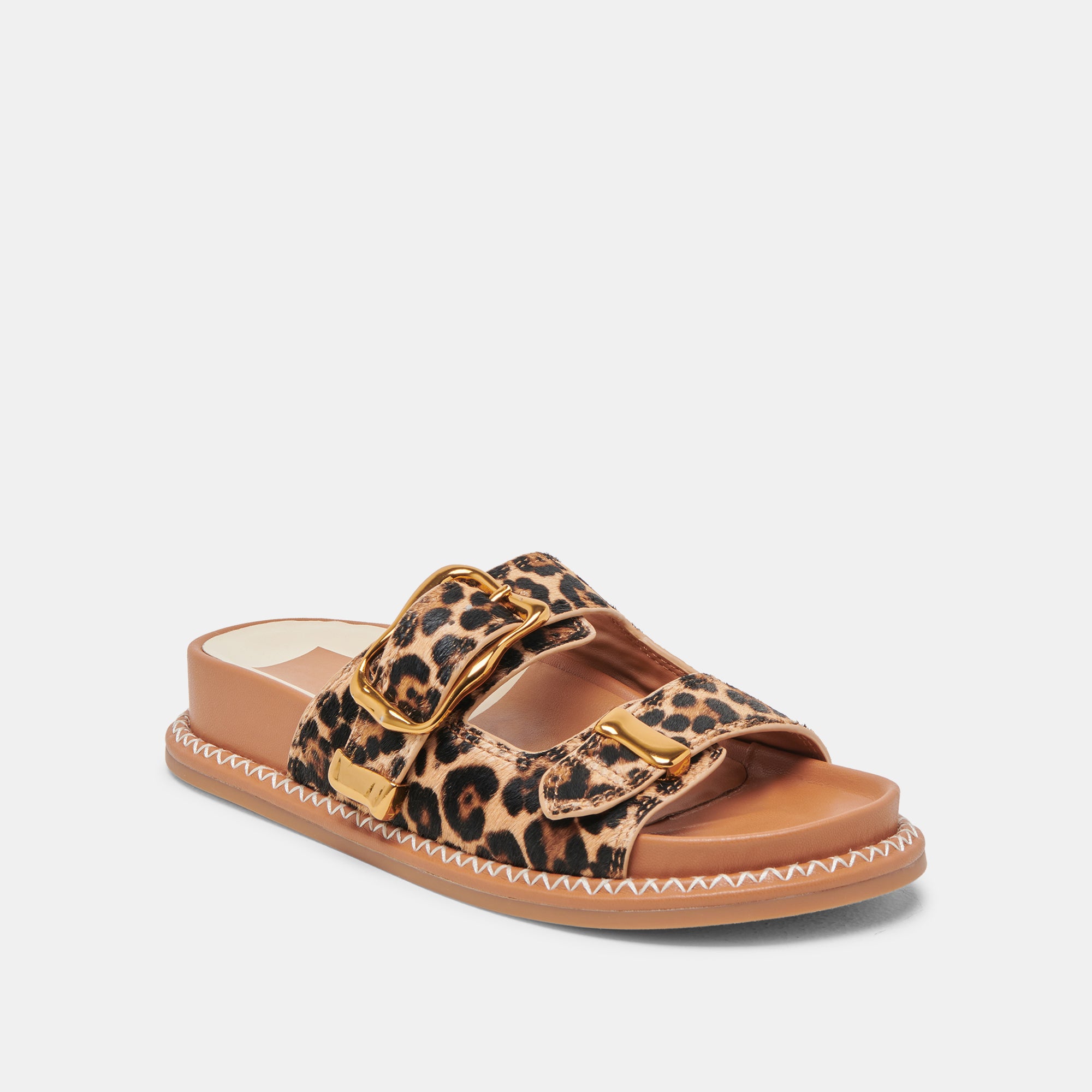 SEVANA SANDALS DK LEOPARD CALF HAIR - Image 3