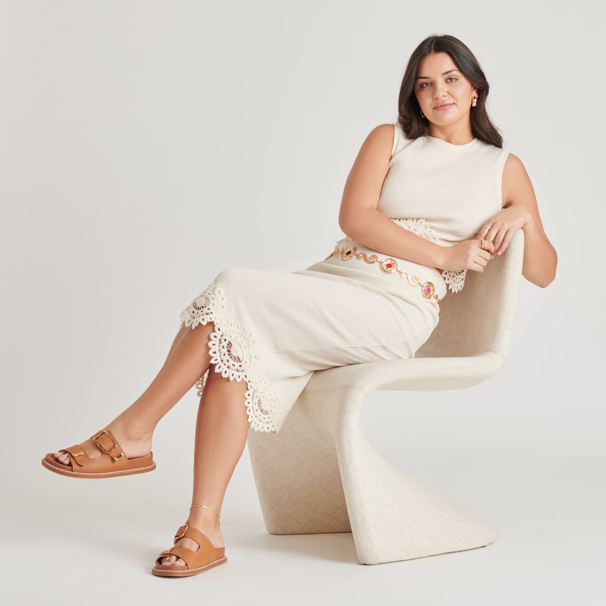 SEVANA SANDALS SADDLE LEATHER - Image 3