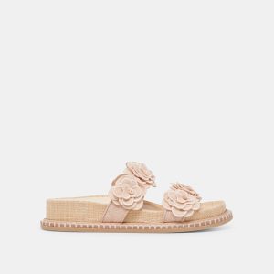 SHERLA SANDALS PRALINE RAFFIA