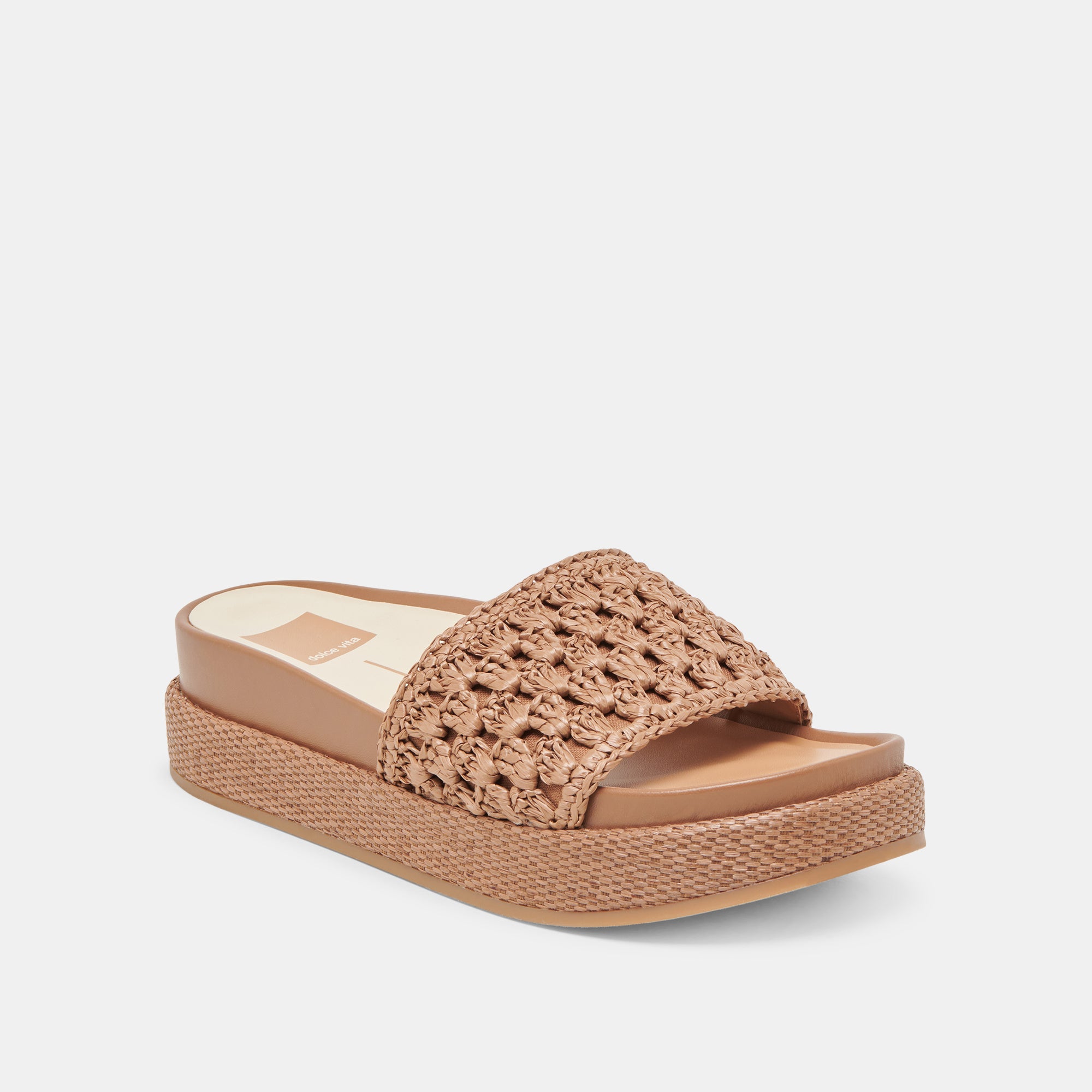 SIDONA SANDALS BROWN RAFFIA - Image 3