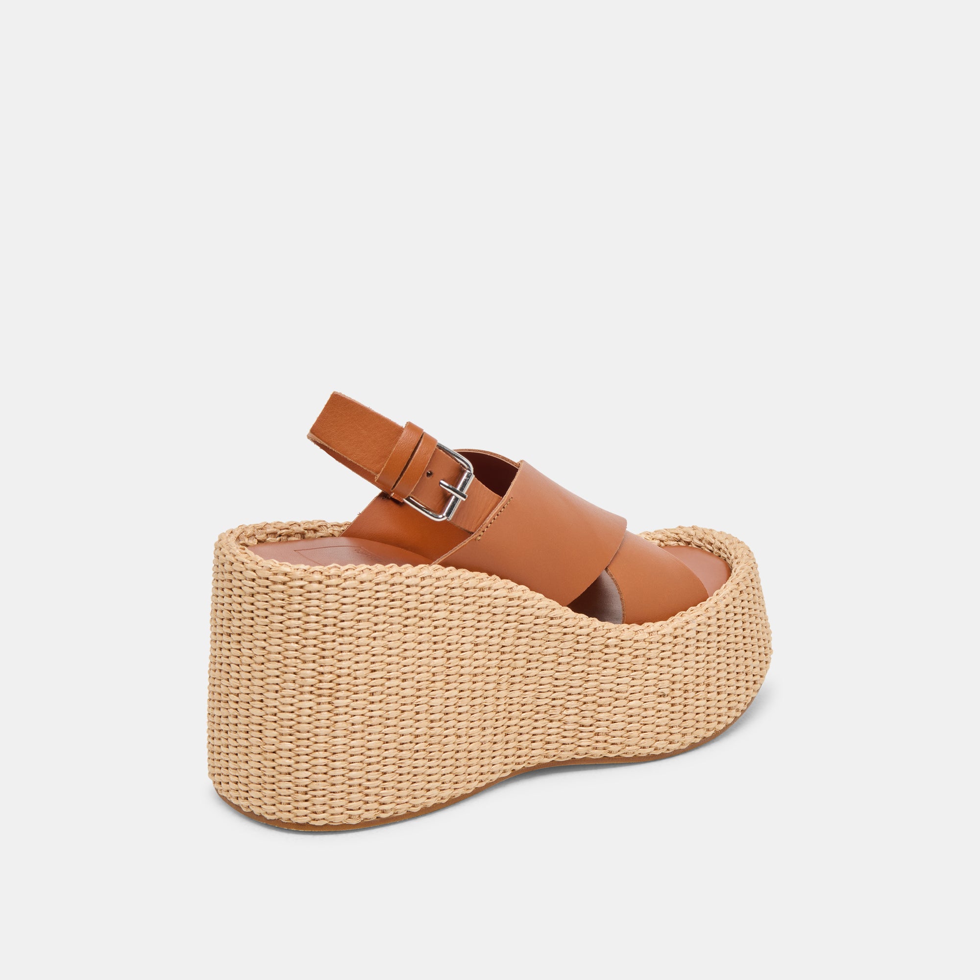 SKYLAR WEDGES BROWN LEATHER - Image 5