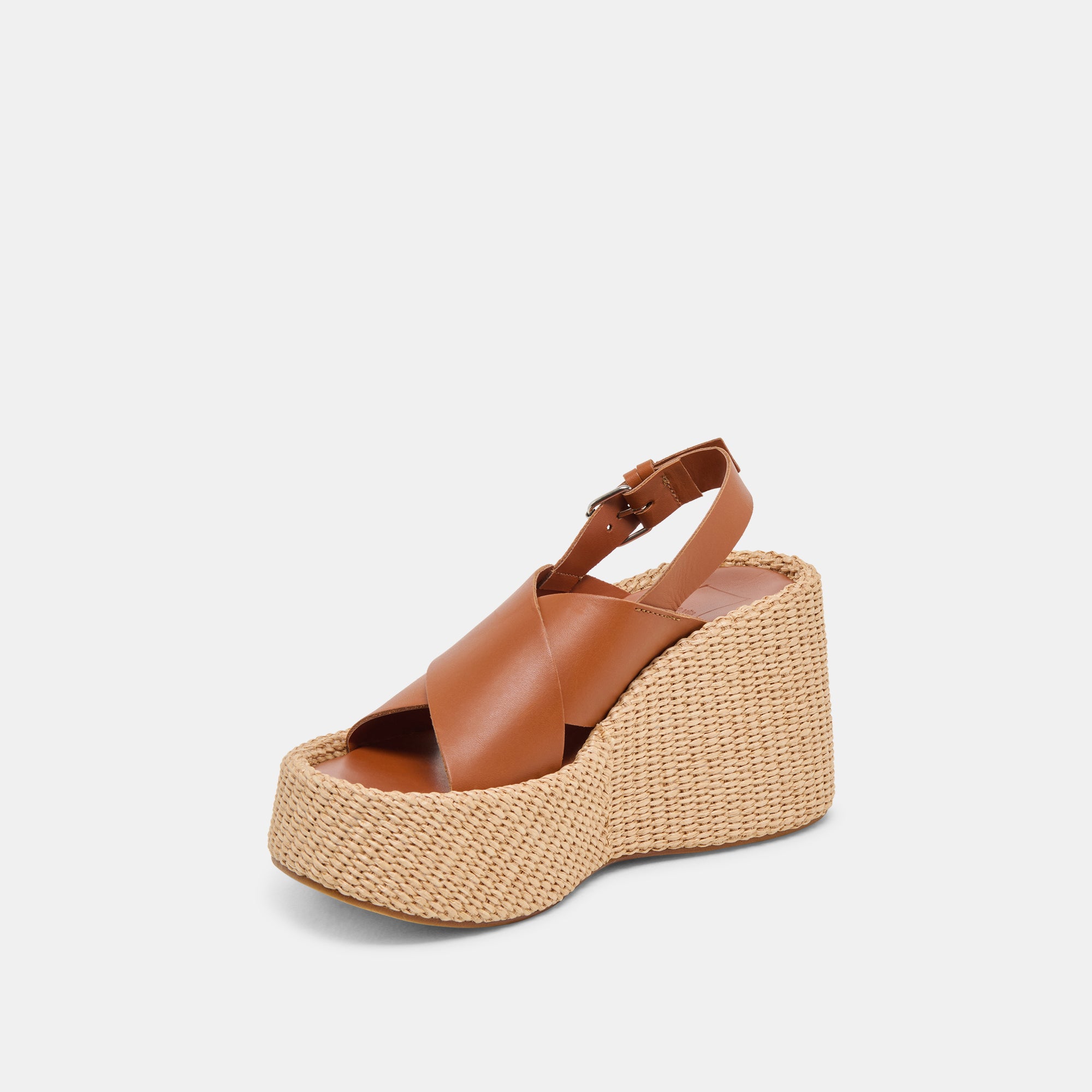 SKYLAR WEDGES BROWN LEATHER - Image 7
