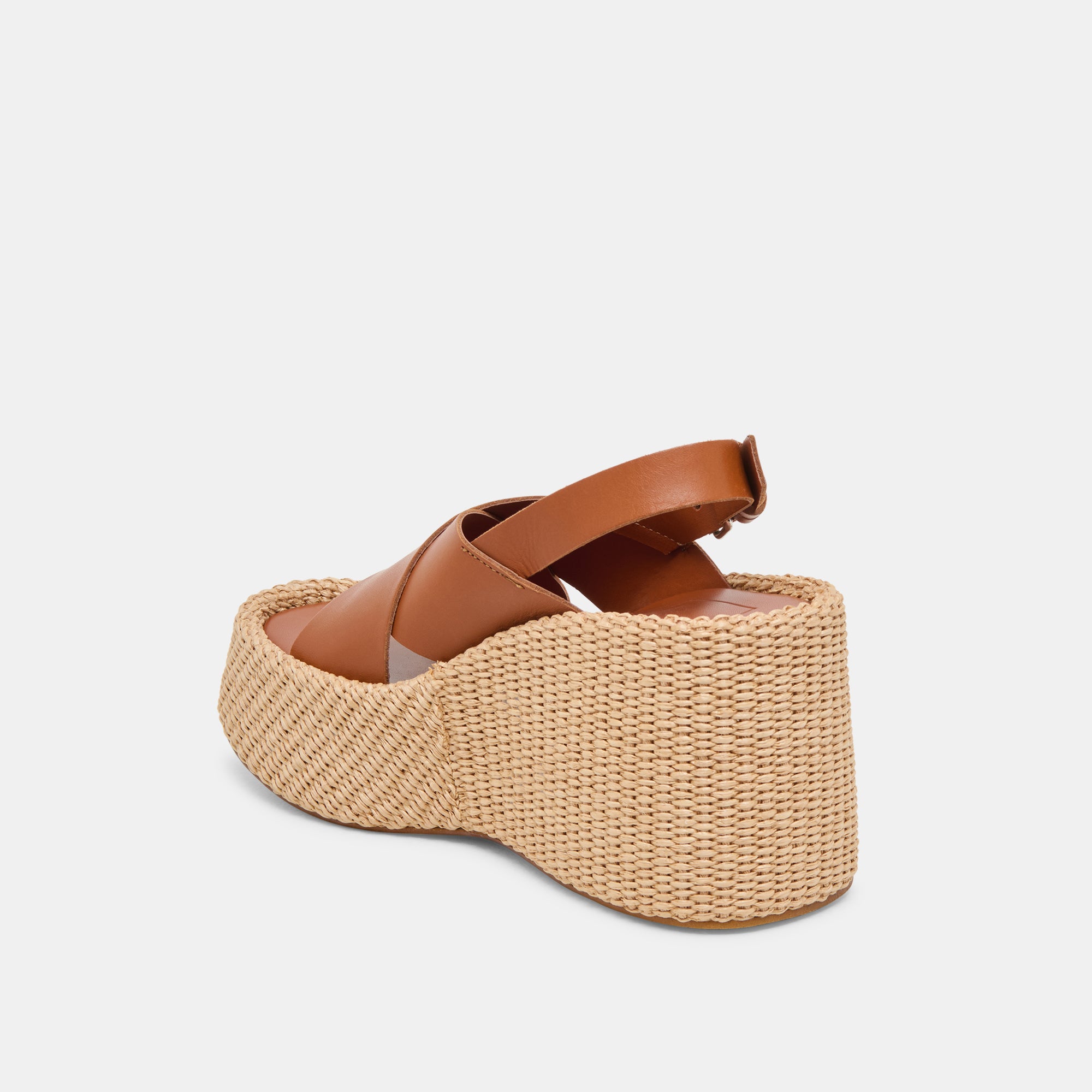 SKYLAR WEDGES BROWN LEATHER - Image 8