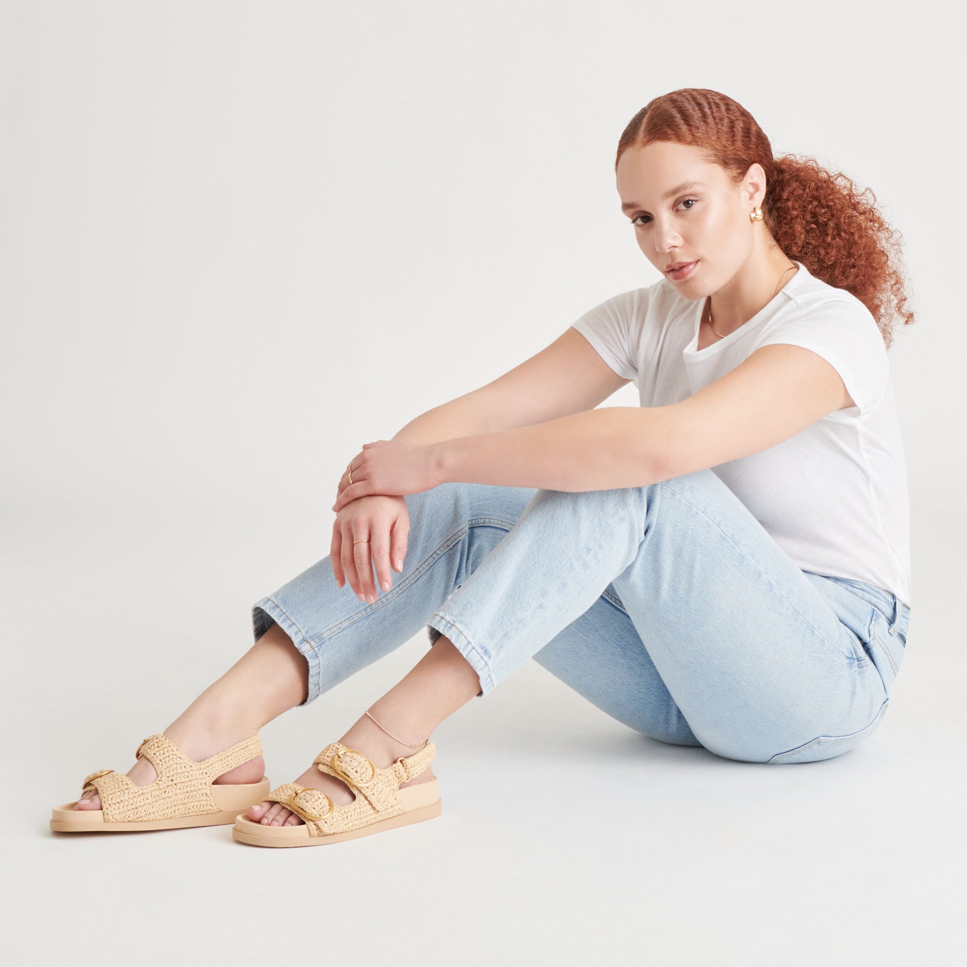 STARLA CROCHET SANDALS NATURAL KNIT - Image 2