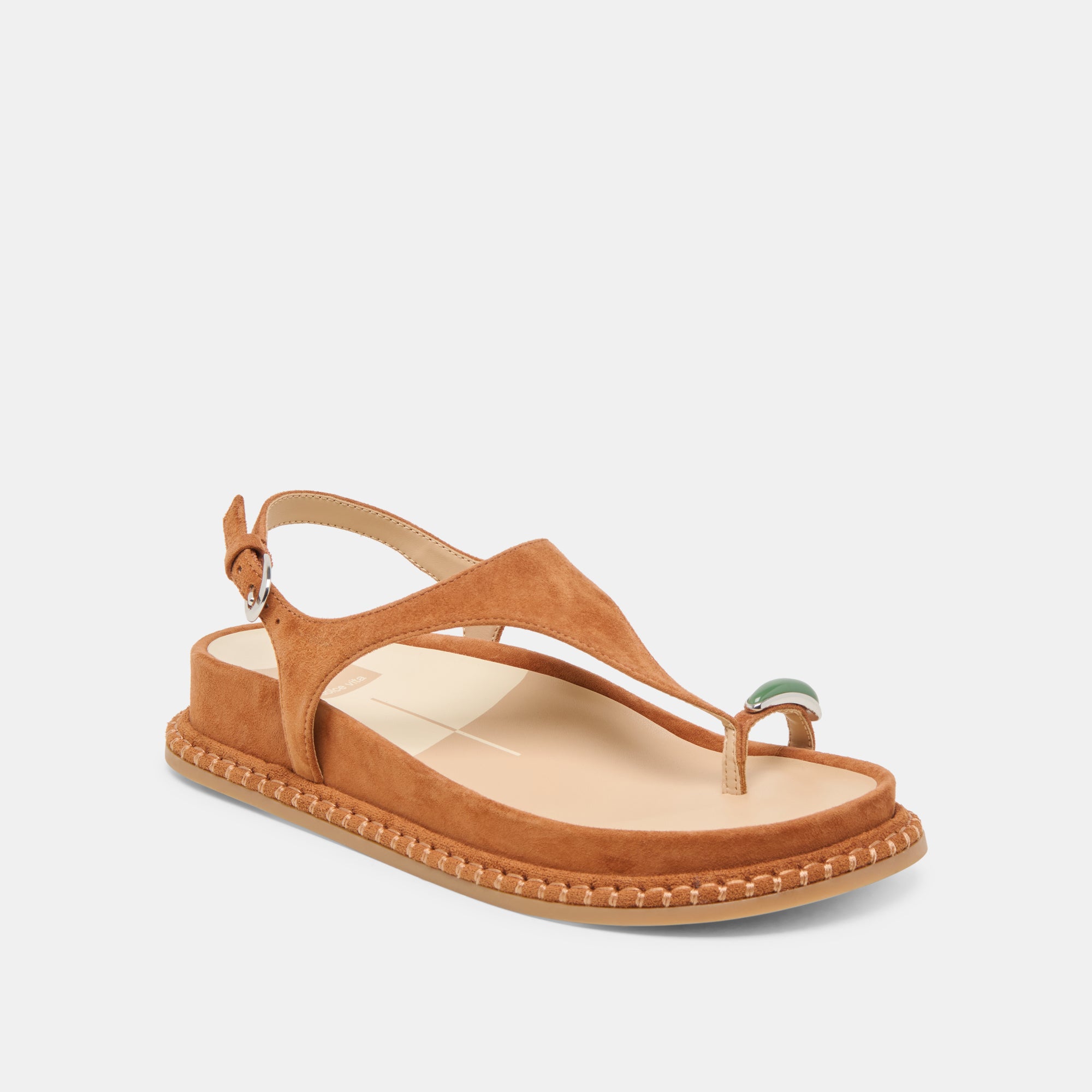 STEFAN GEMSTONE SANDALS CARAMEL SUEDE - Image 2