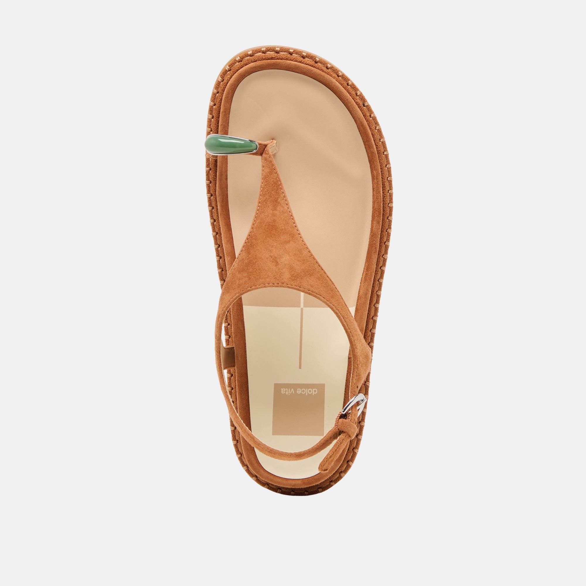 STEFAN GEMSTONE SANDALS CARAMEL SUEDE - Image 8