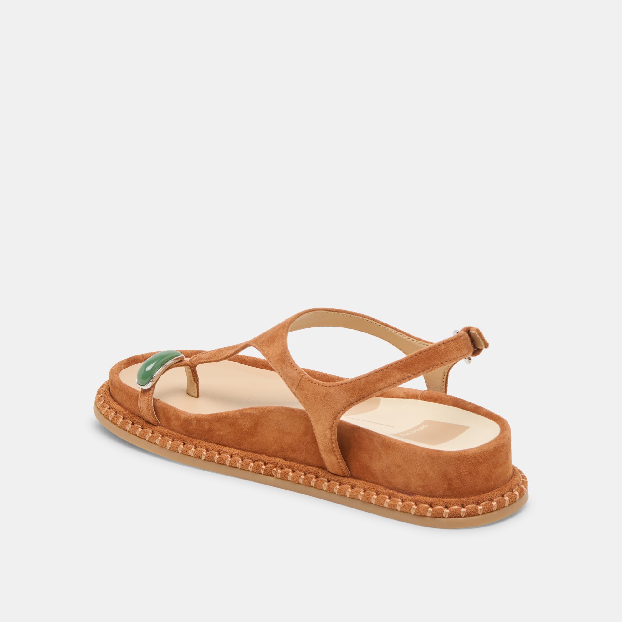 STEFAN GEMSTONE SANDALS CARAMEL SUEDE - Image 5