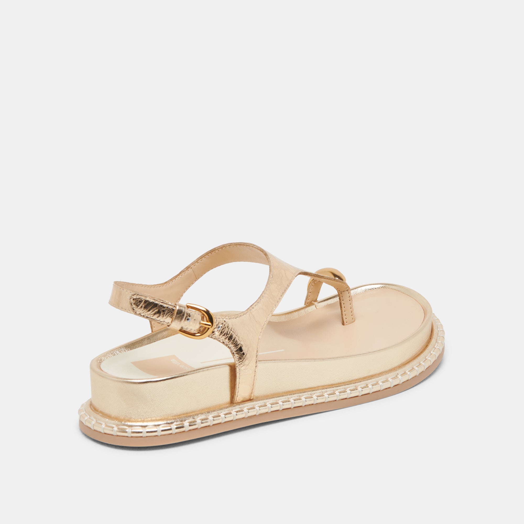 STEFAN SANDALS GOLD DISTRESSED LEATHER - Image 5