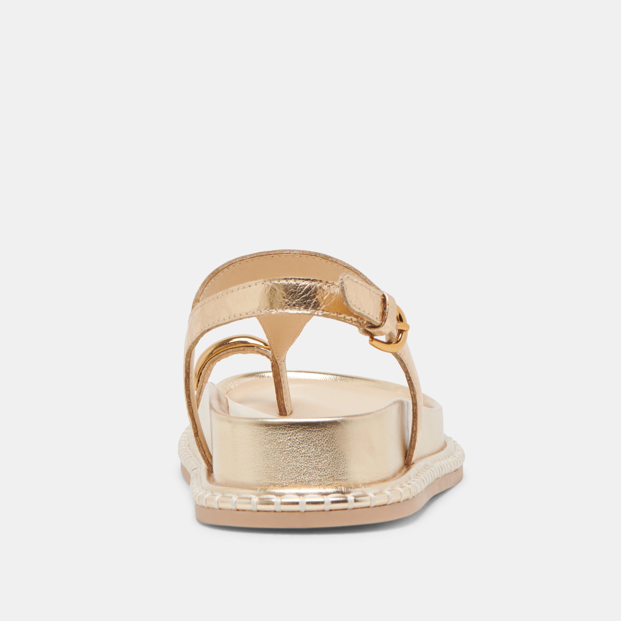 STEFAN SANDALS GOLD DISTRESSED LEATHER - Image 9
