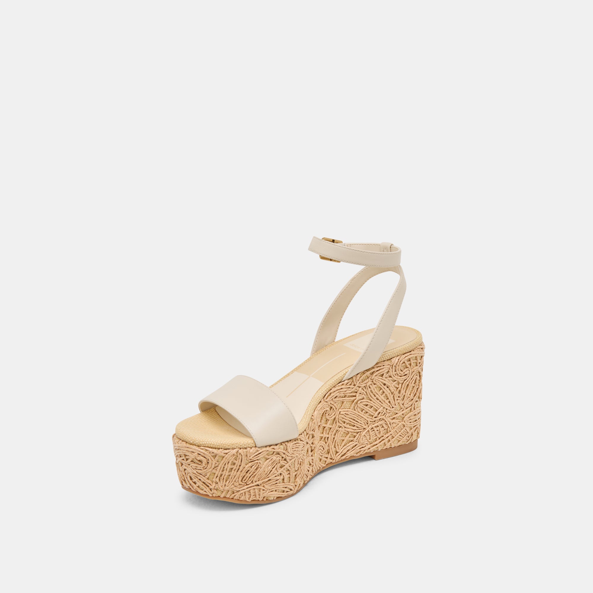 TALISA WEDGES IVORY LEATHER - Image 4