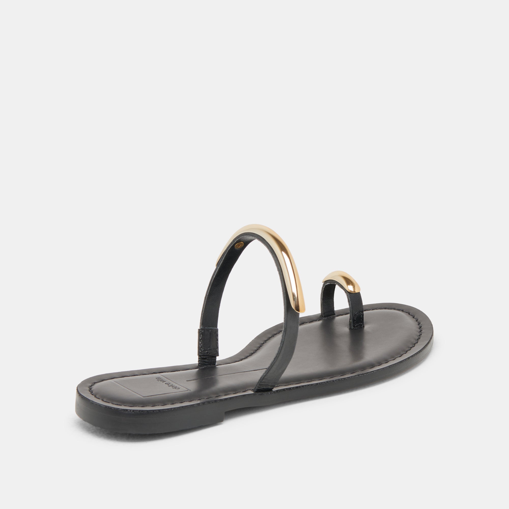 WINK SANDALS BLACK LEATHER - Image 5