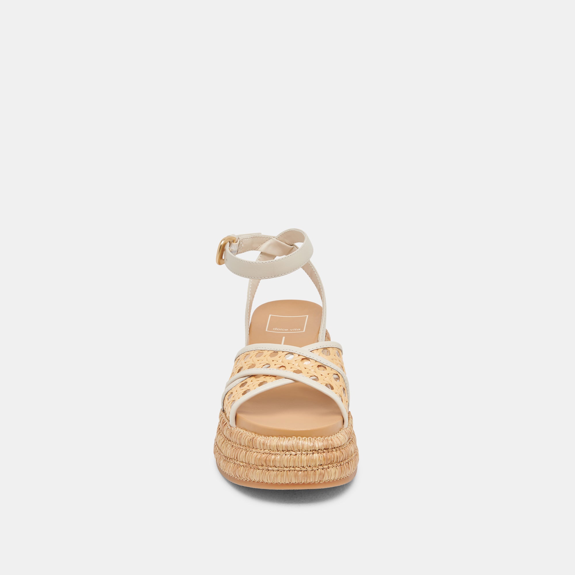 WRILEY SANDALS CREME WOVEN RAFFIA - Image 6