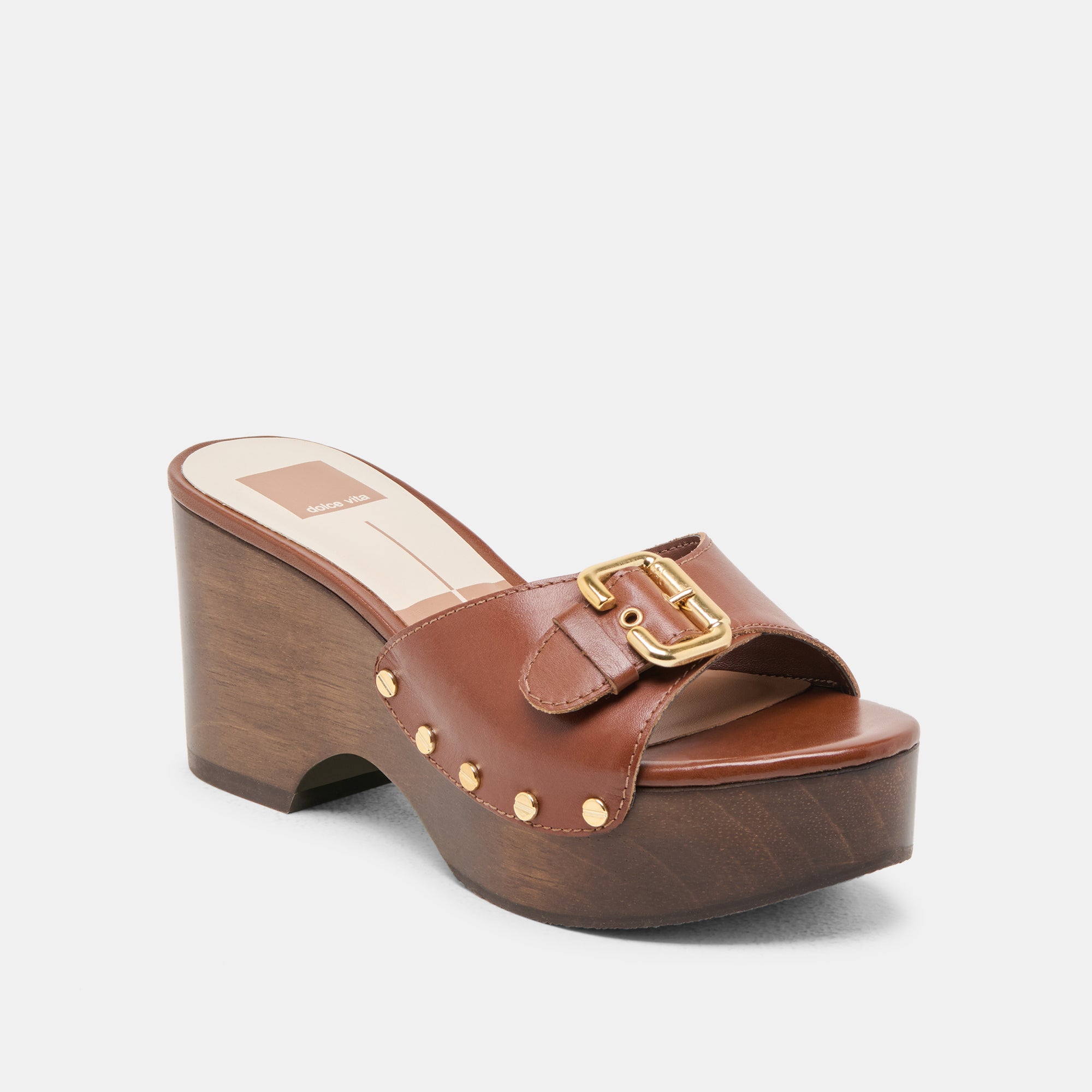 YALAH HEELS BROWN LEATHER - Image 2