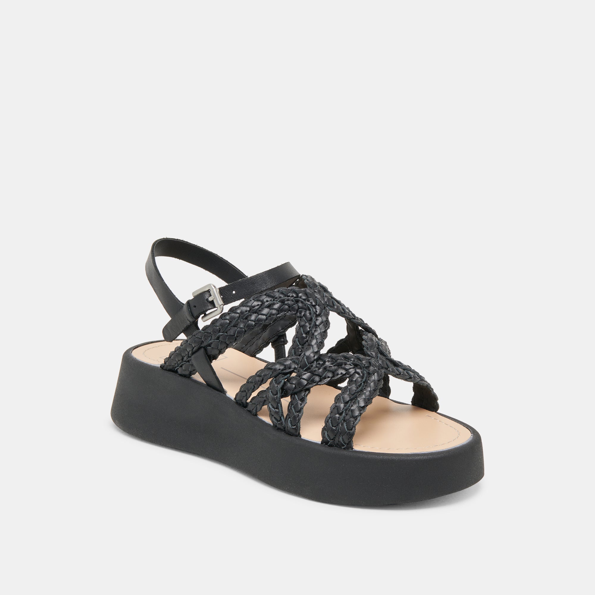 GATSBY SANDALS BLACK LEATHER - Image 3