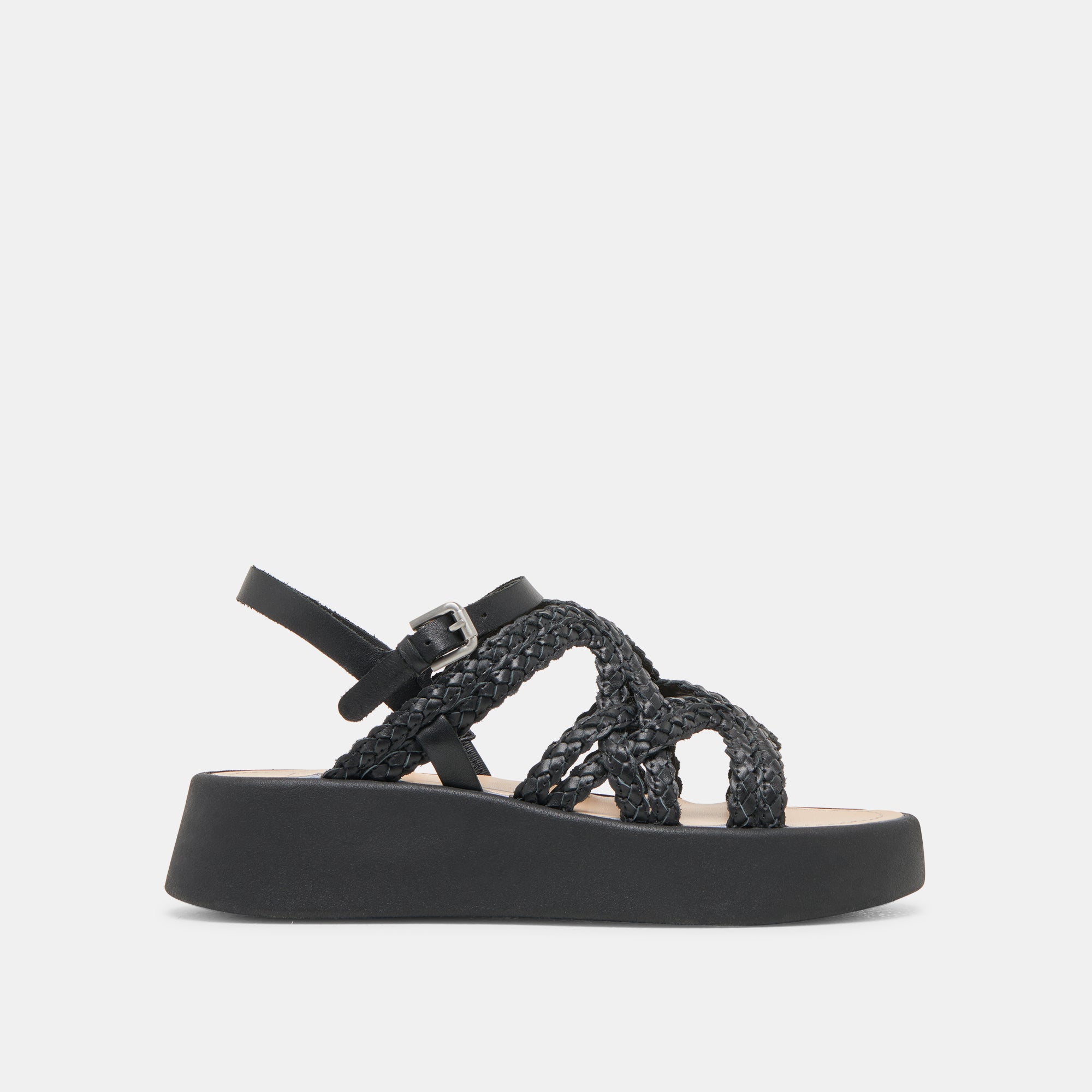 GATSBY SANDALS BLACK LEATHER