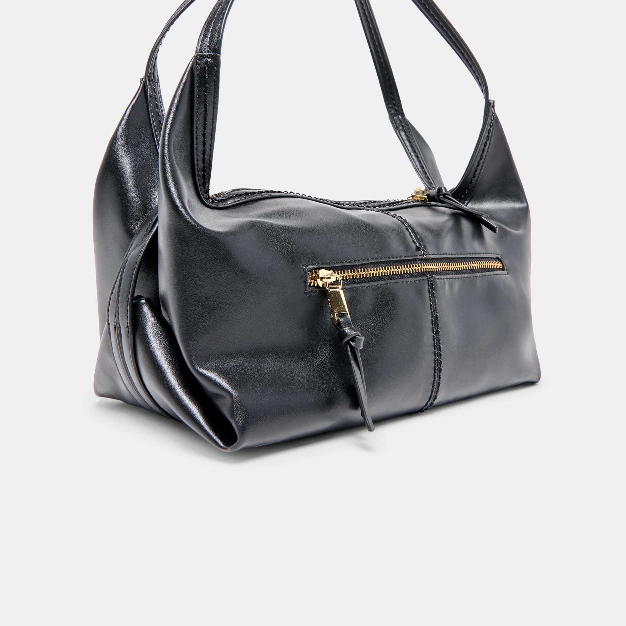 BILLY SHOULDER BAG BLACK LEATHER - Image 7